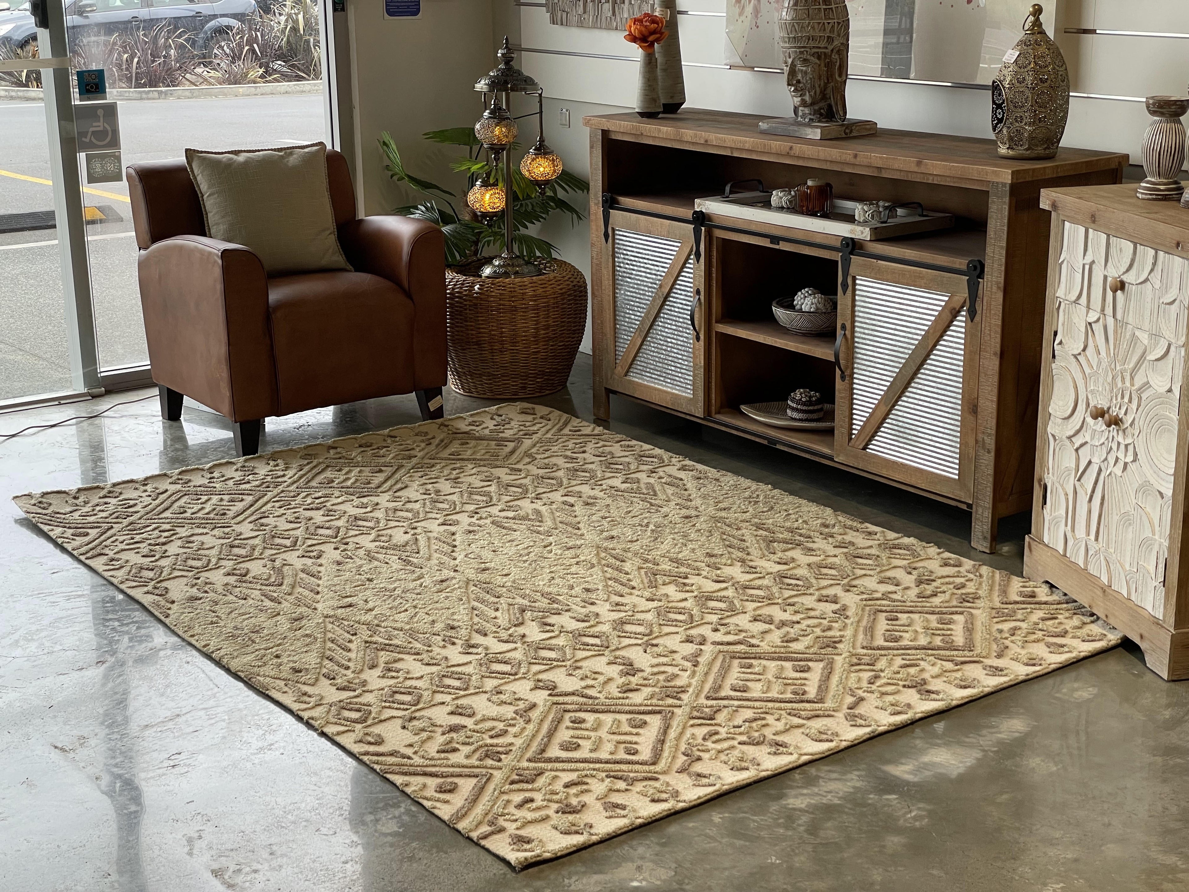 Kellyville Rosy Rug Beige