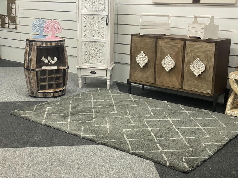 Amara Rug Topping Grey And Silver