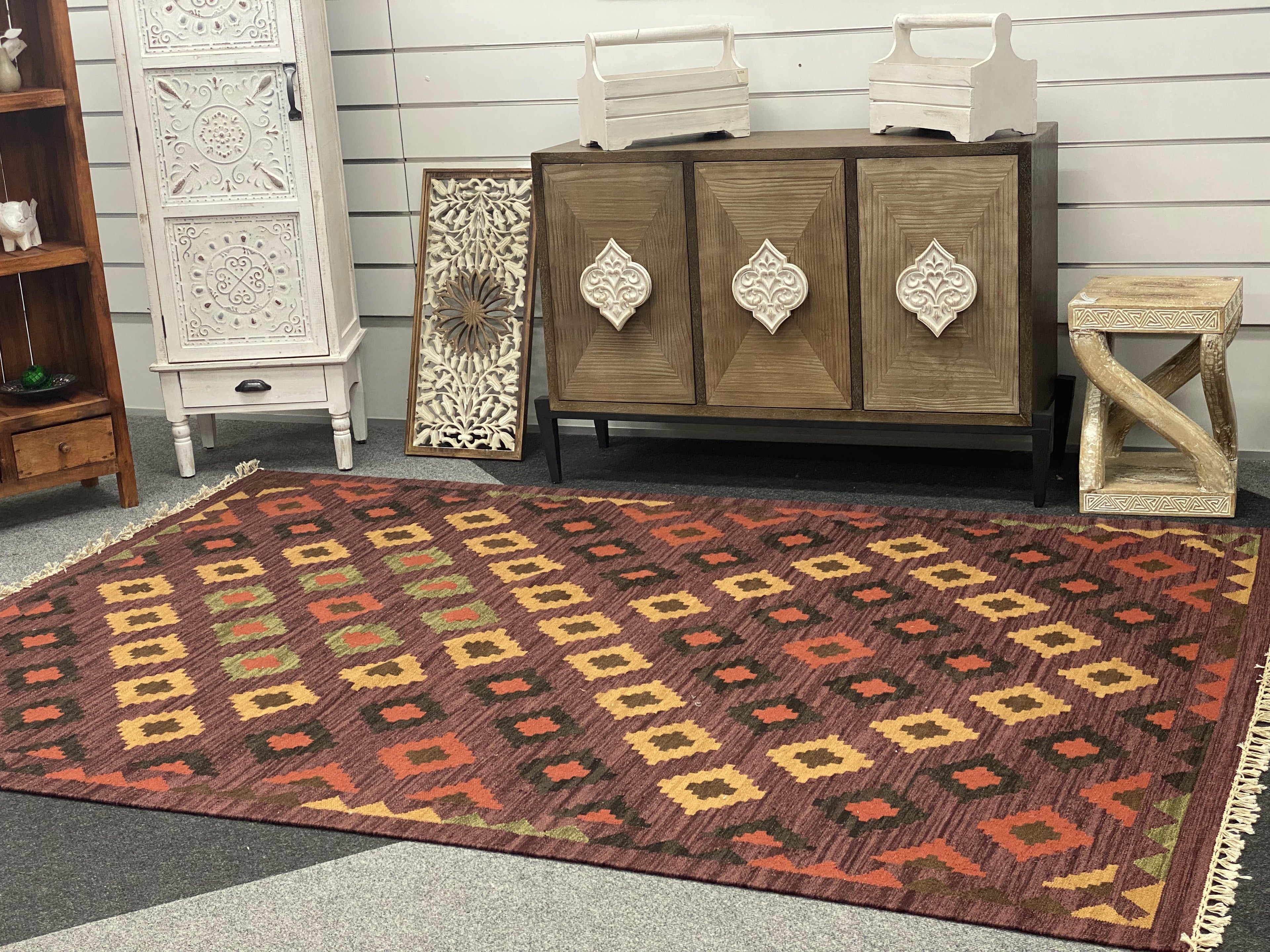 Kilim Rug 185 x 270 cm
