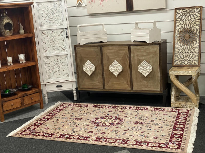 Hand Knotted Rug Persian Brown 124 x 194 cm