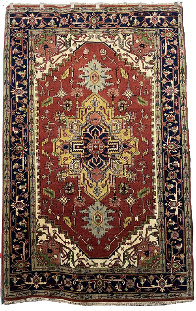 Indian Hand Knotted Rug 284 x 182 cm