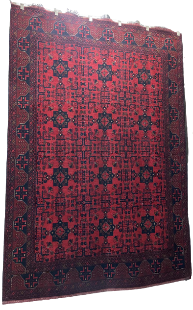 Hand Knotted Khal Mohammadi Rug Red 201 x 290 cm