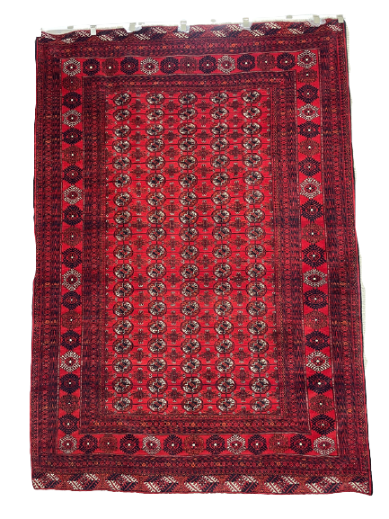 Hand Knotted Baluchi Rug Red 198 x 283 cm