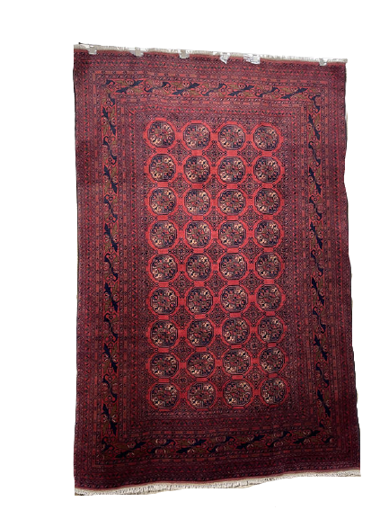 Hand Knotted Khal Mohammadi Rug Red 198 x 295 cm