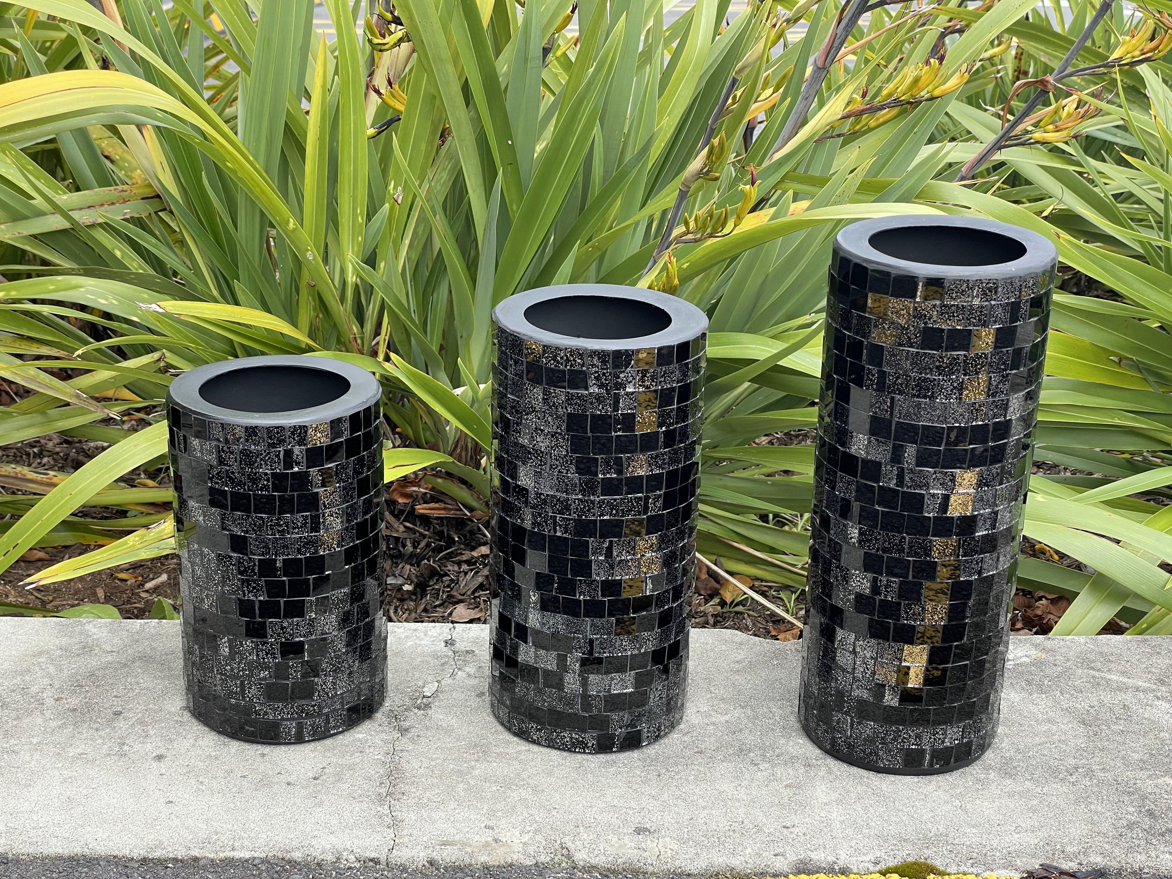 Tn22C Fiber Vase 40 cm Black