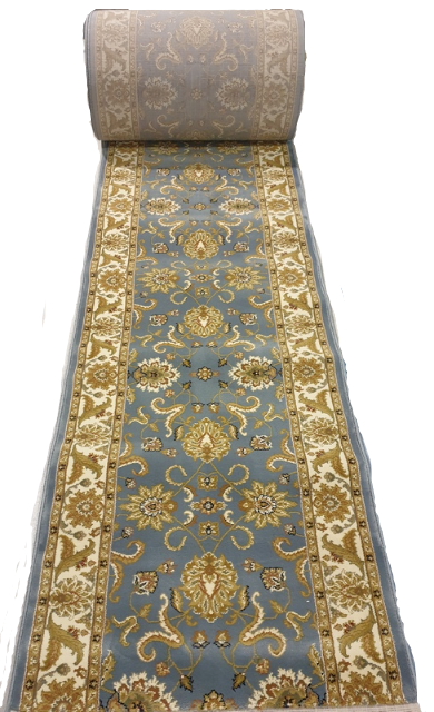 Kohinoor Rabia Grey Runner 80 cm Wide x Length Cut To Order