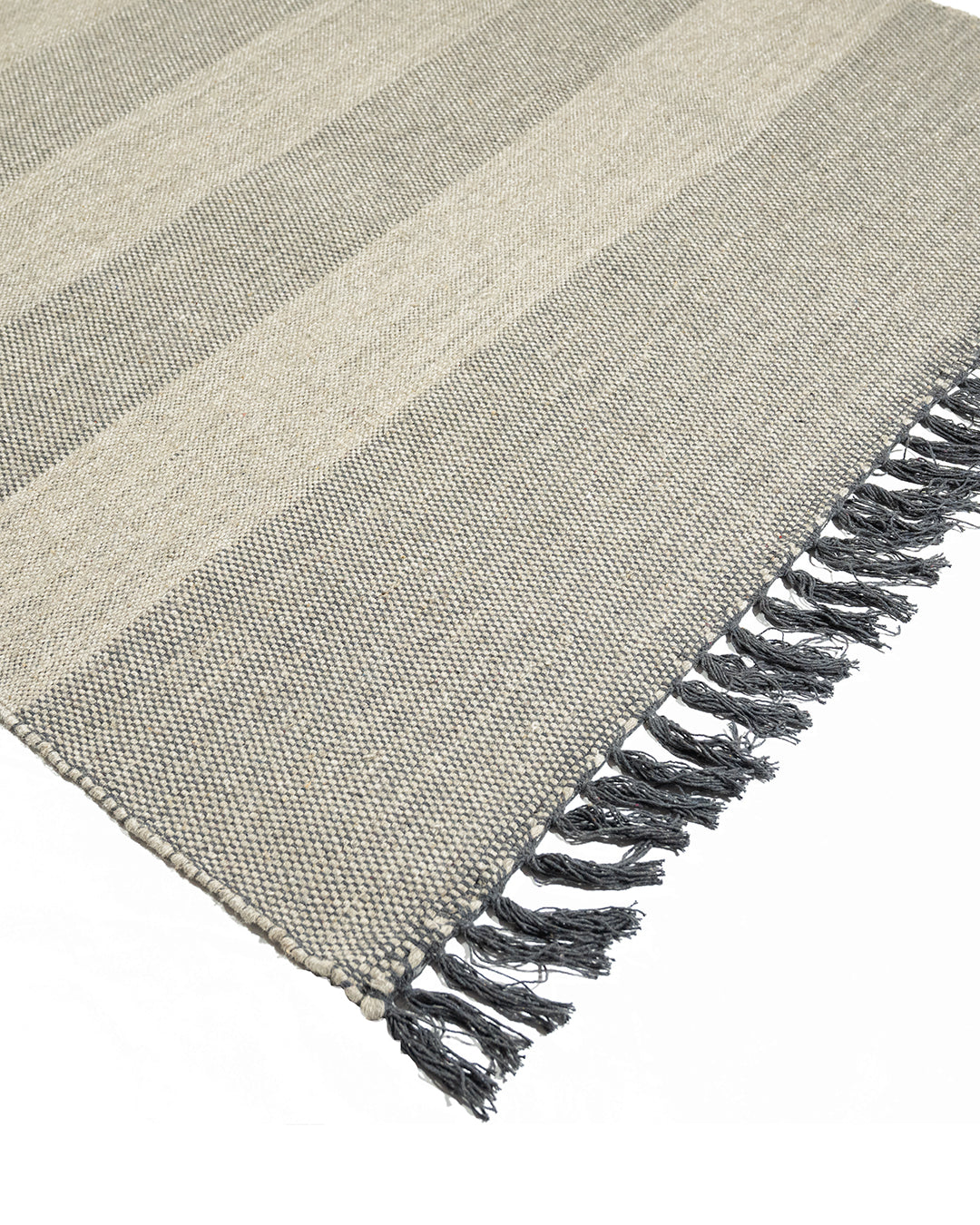 Dakha Wool Handwoven Ash Rug