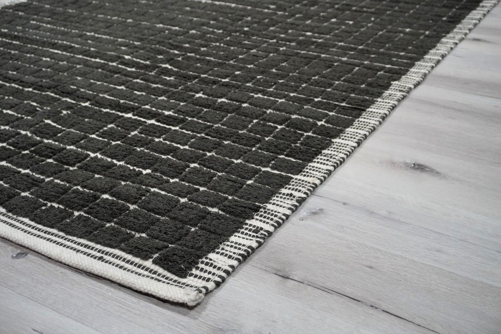 Burj Wool Handwoven Carbon Rug