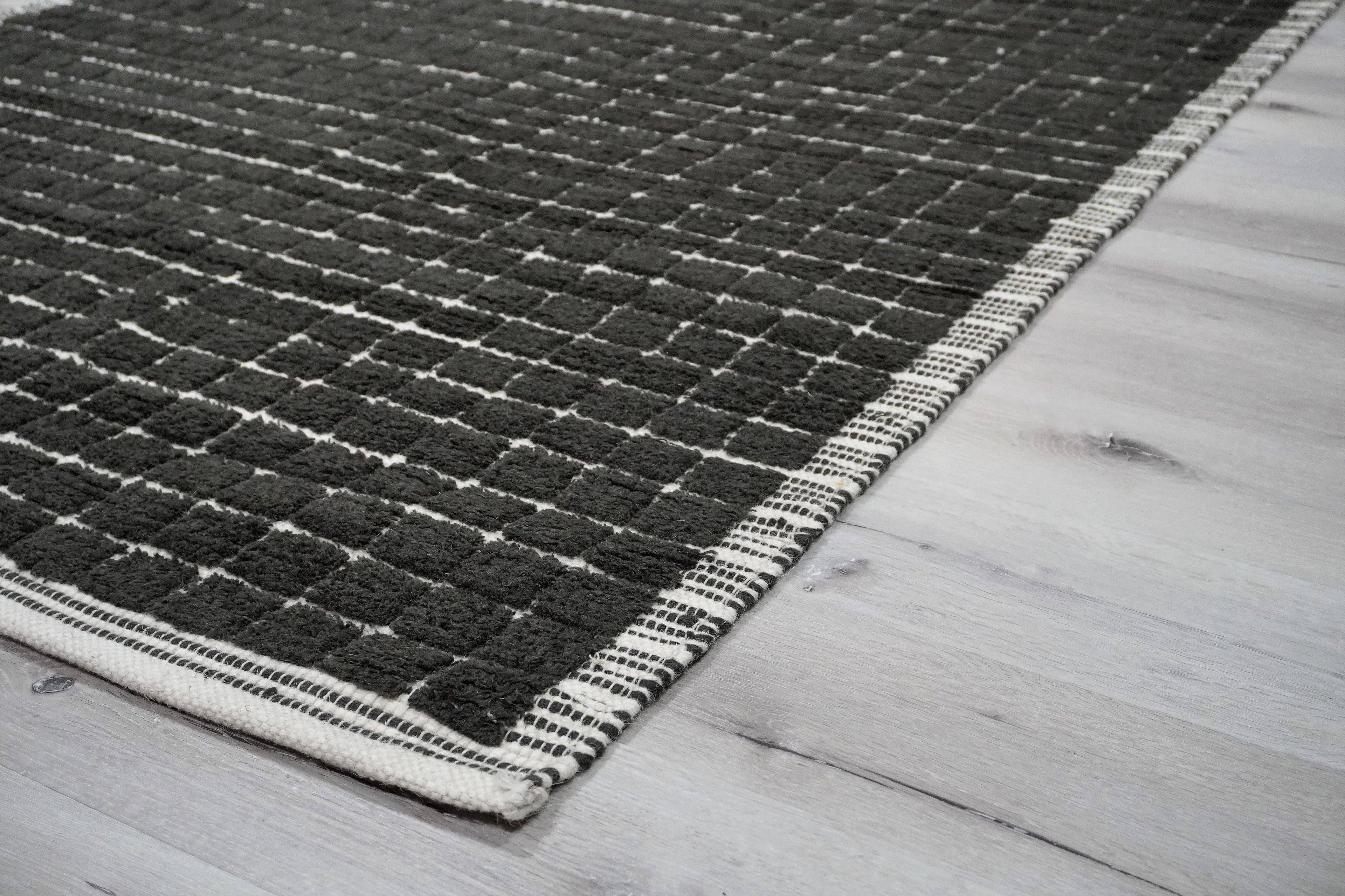 Burj Wool Handwoven Carbon Rug