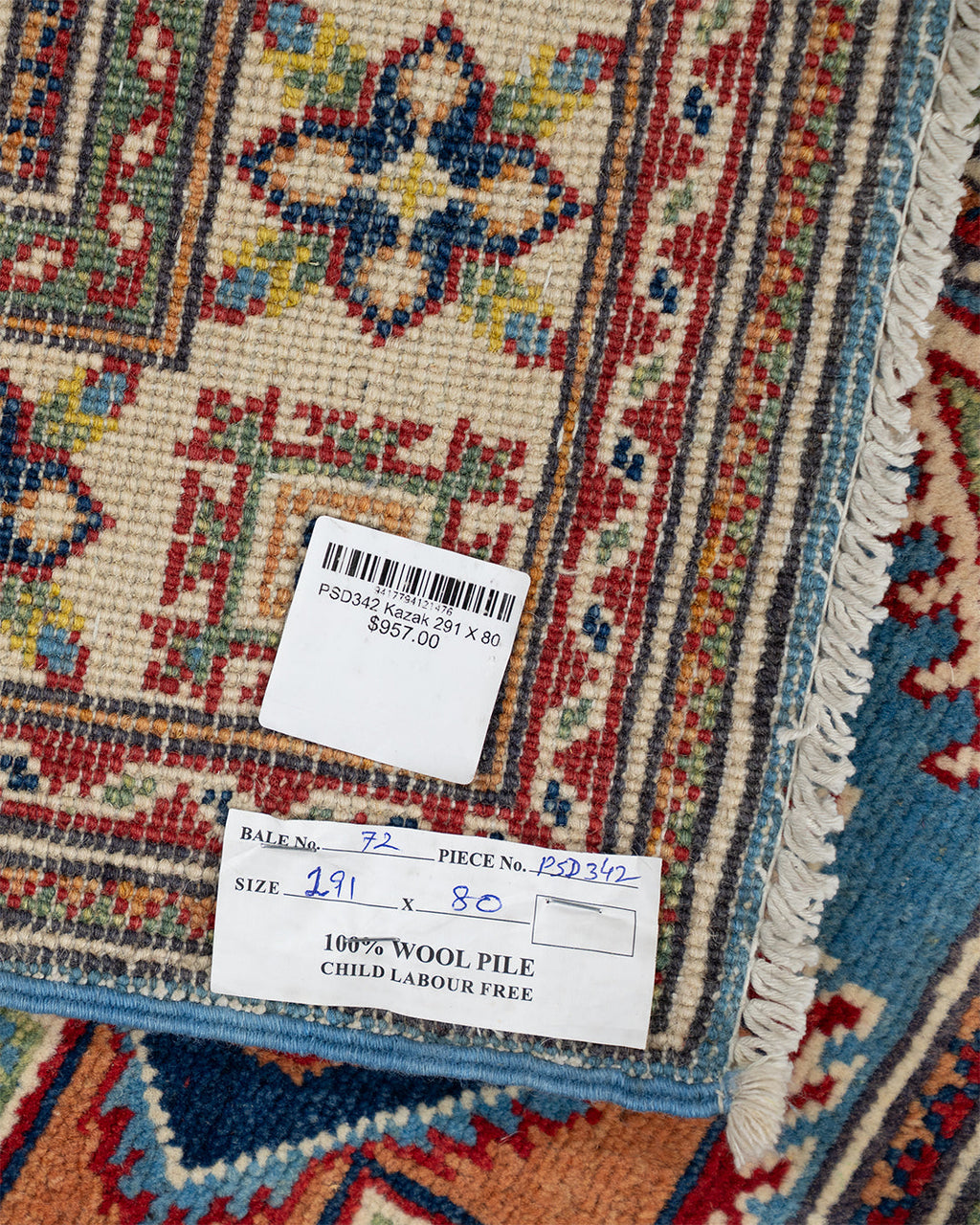 Psd342 Kazak Rug 291 x 80 cm