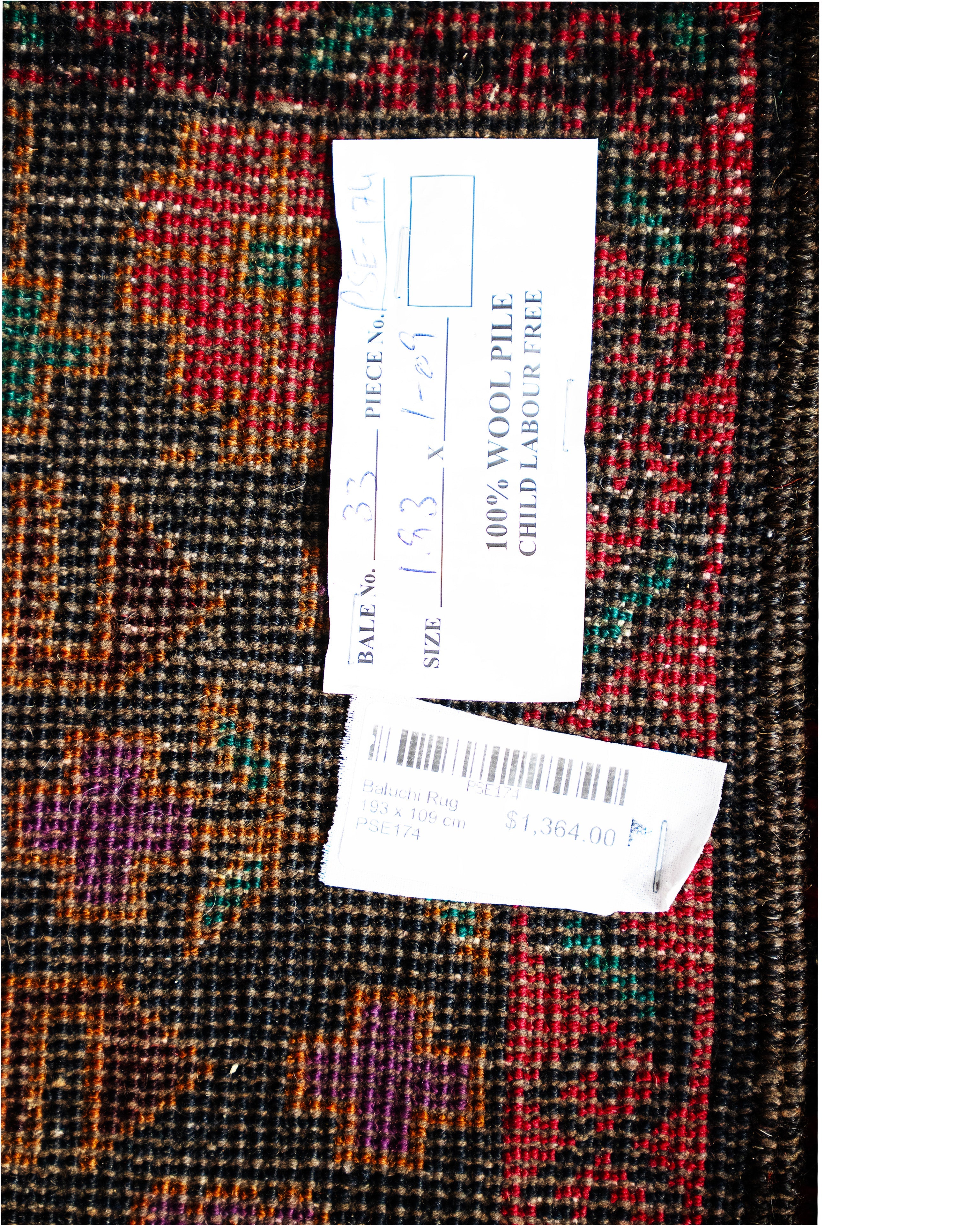 Baluchi Rug 193 x 109 cm PSE174