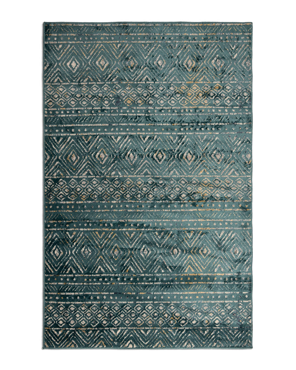 Zoe Rug Ancien Teal Blue