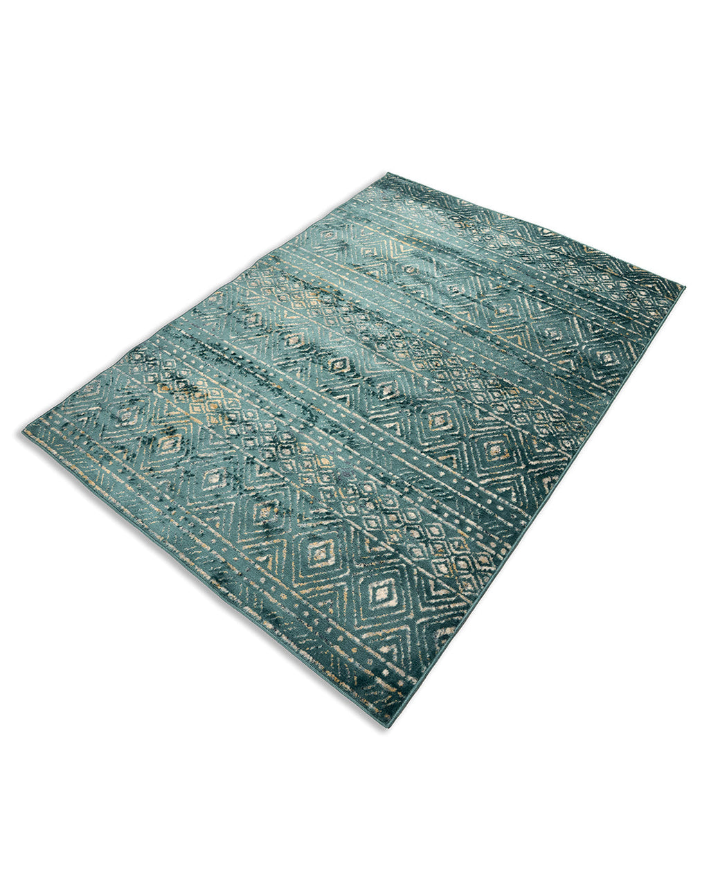 Zoe Rug Ancien Teal Blue