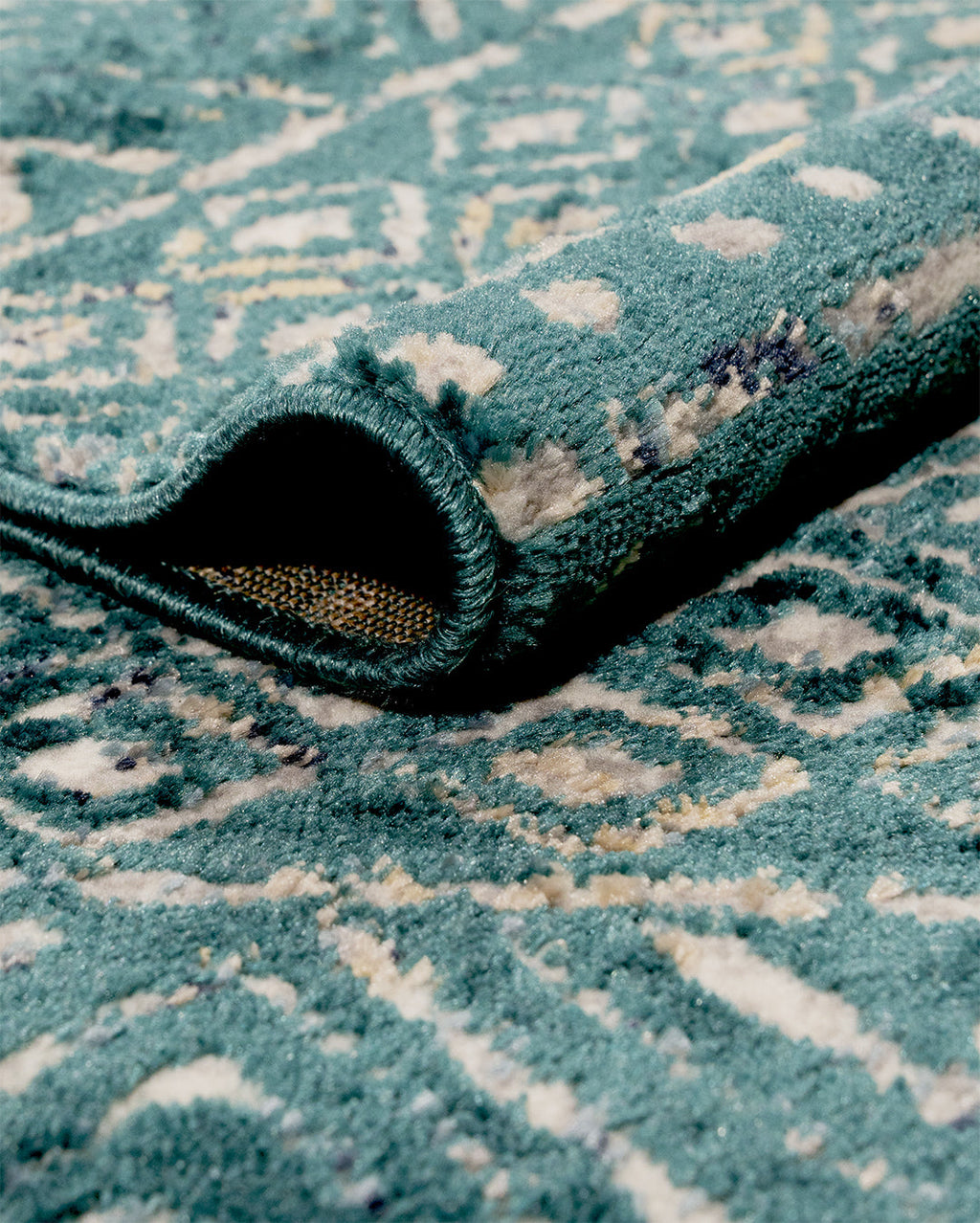 Zoe Rug Ancien Teal Blue