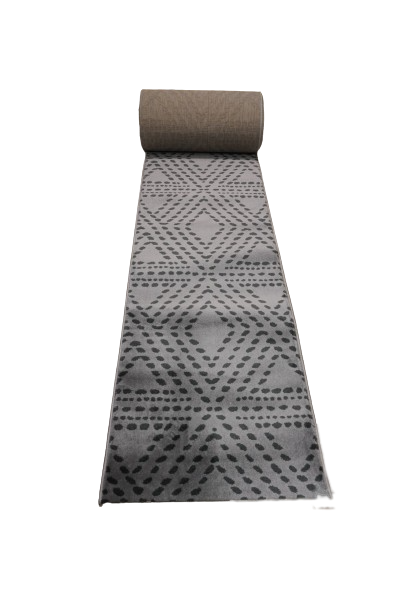 Matilda Tiznit Charcoal Runner 80 cm Wide x Length Cut To Order
