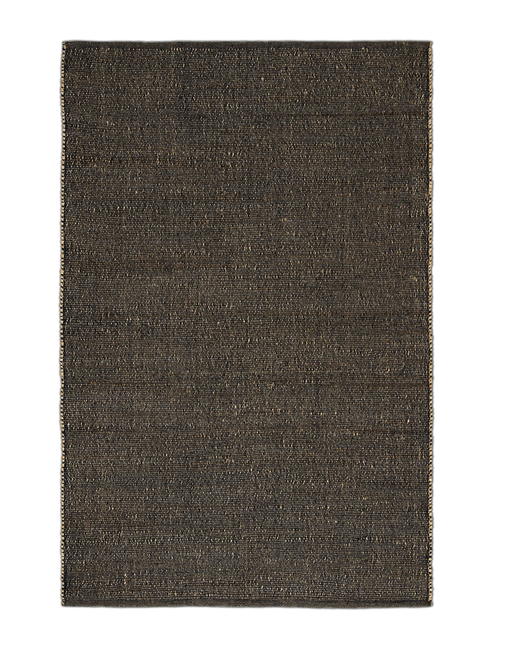 Allowal Wool Handwoven Black Rug