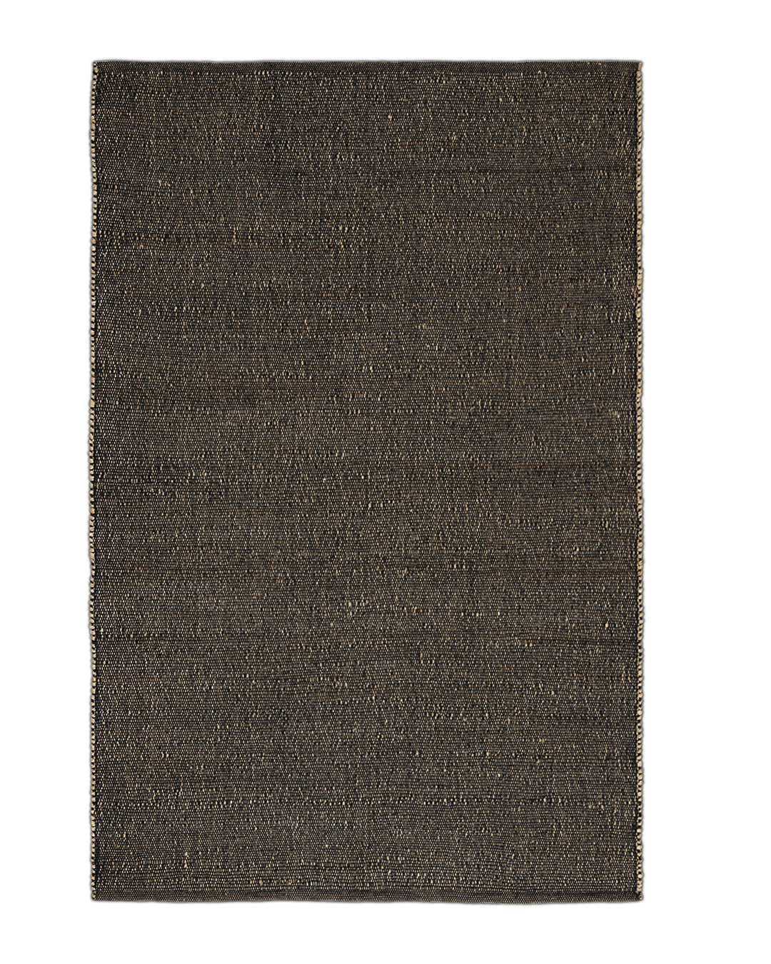Allowal Wool Handwoven Black Rug