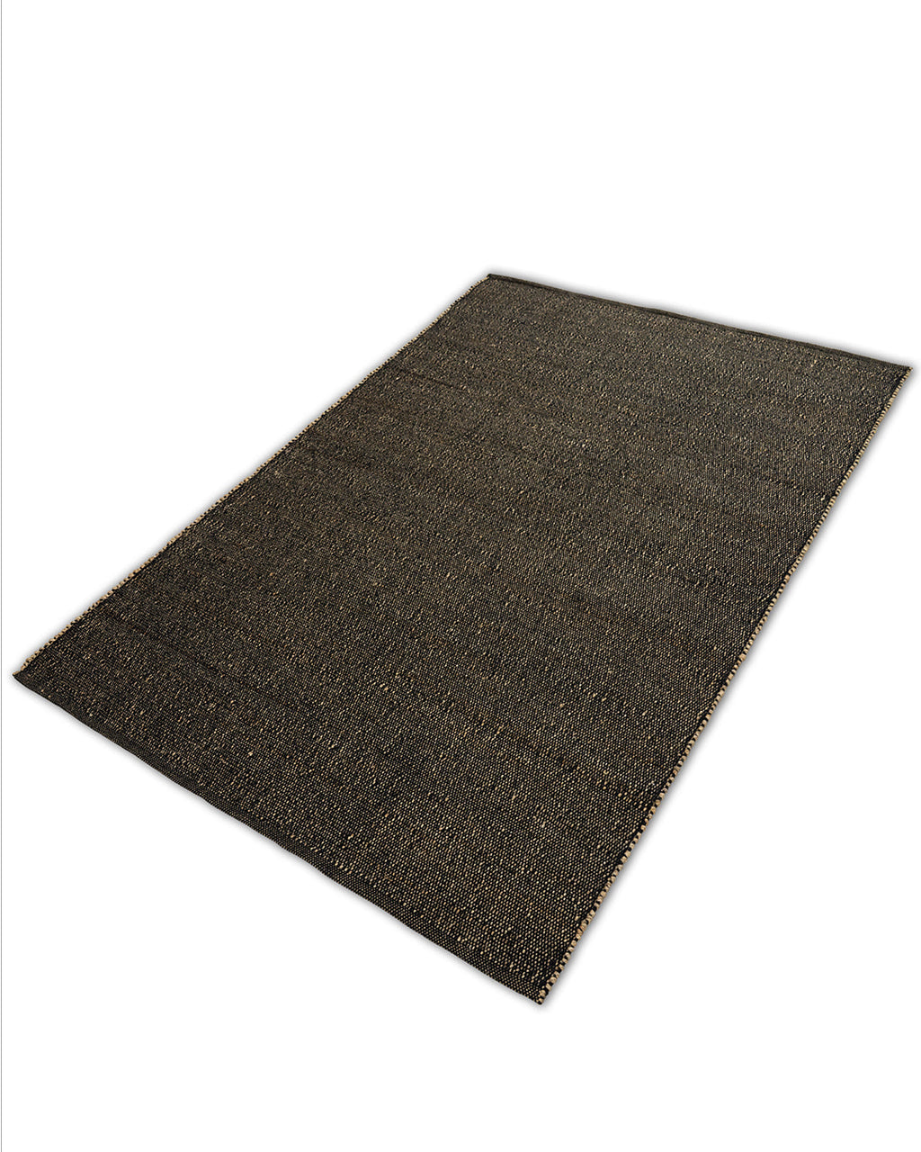 Allowal Wool Handwoven Black Rug
