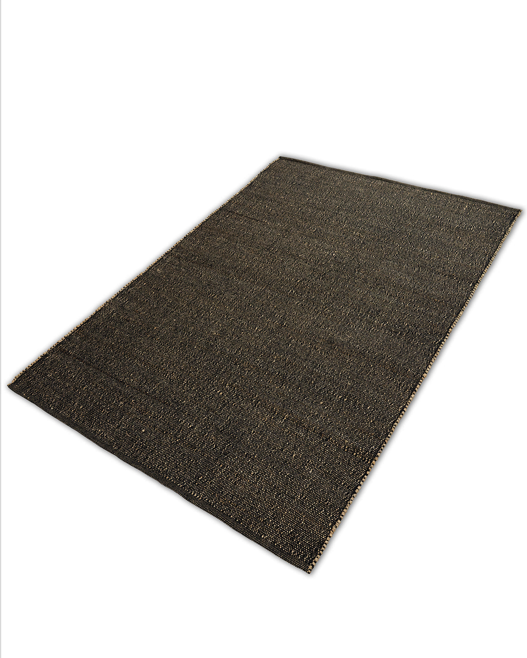 Allowal Wool Handwoven Black Rug