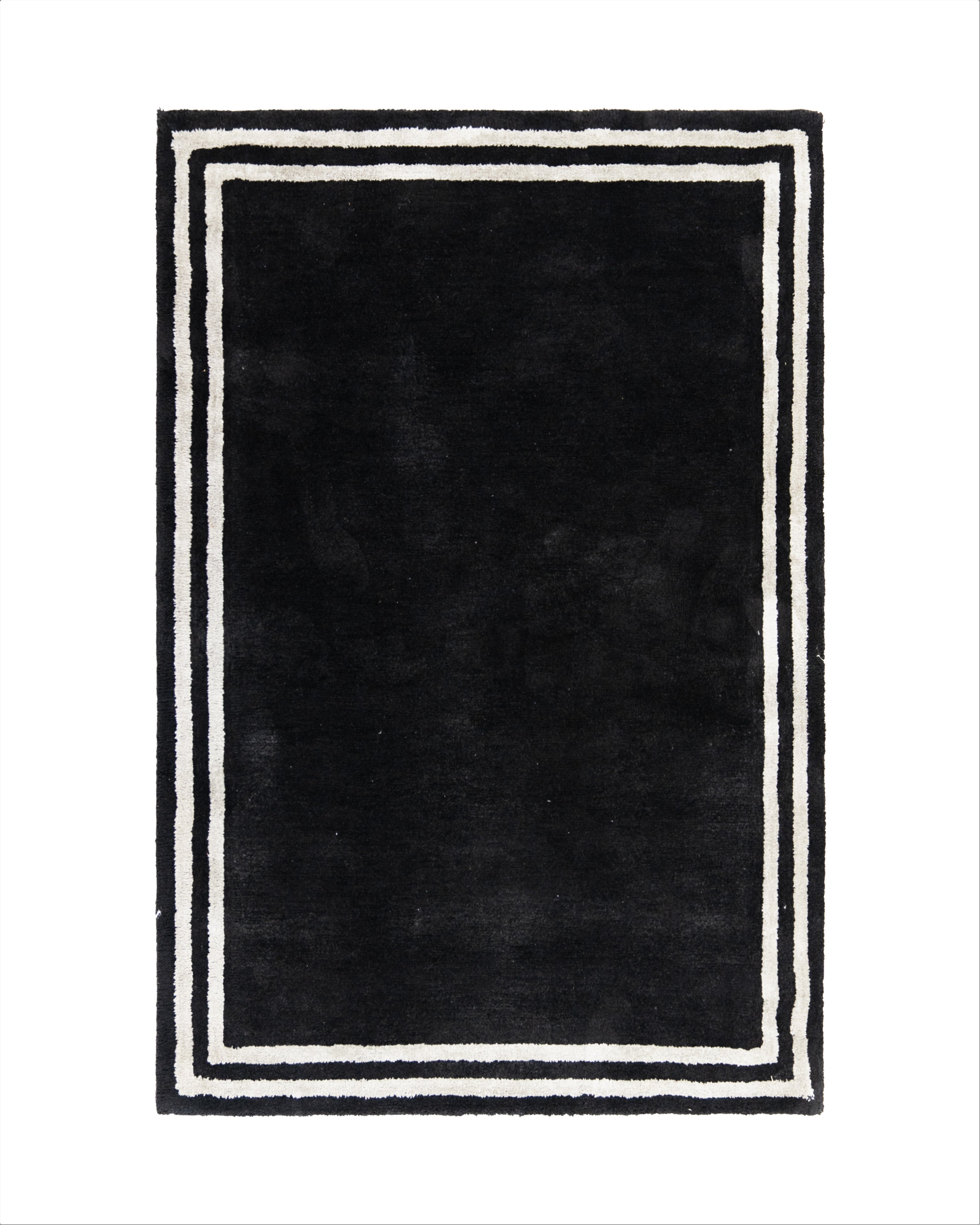 Amara Rug Dual Bound Black And Silver