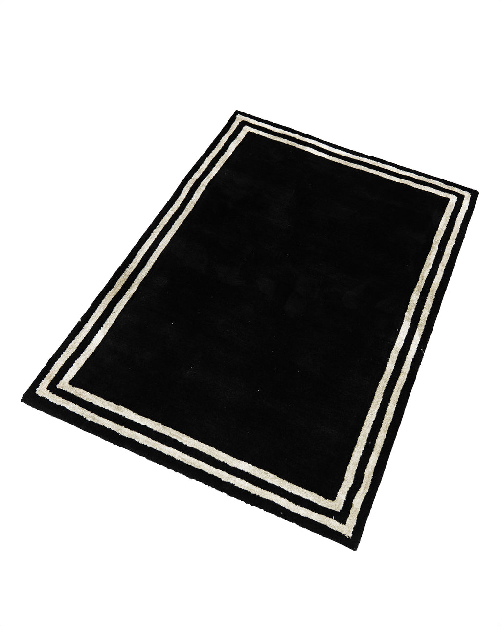 Amara Rug Dual Bound Black And Silver