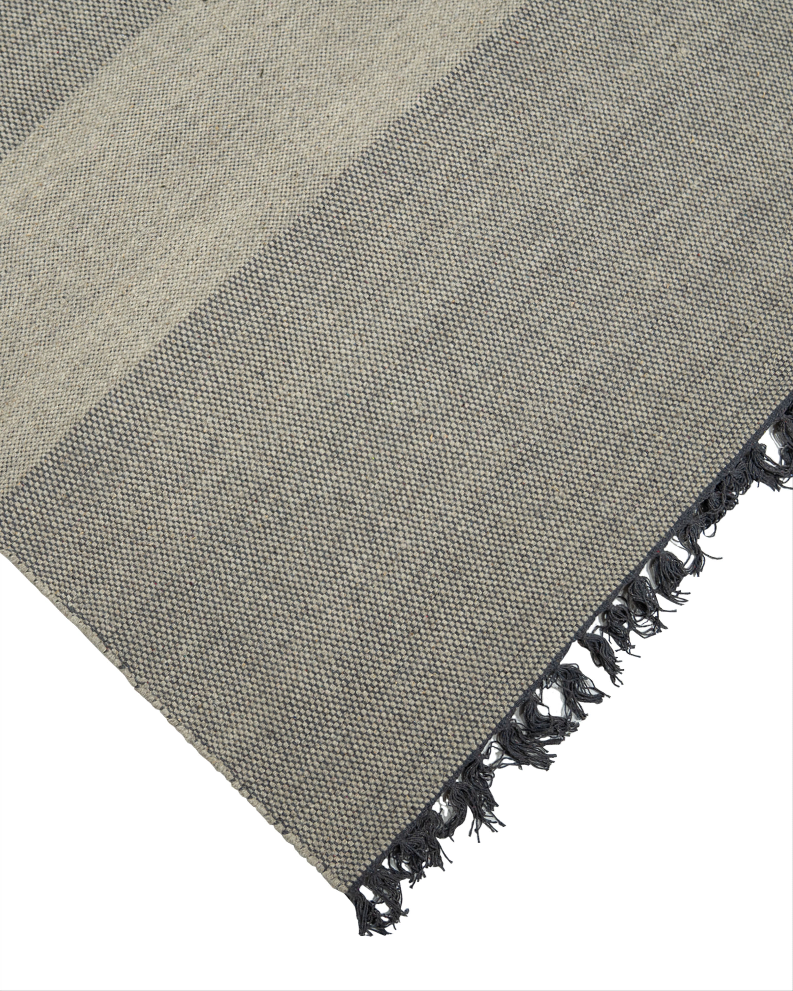 Dakha Wool Handwoven Silver Rug