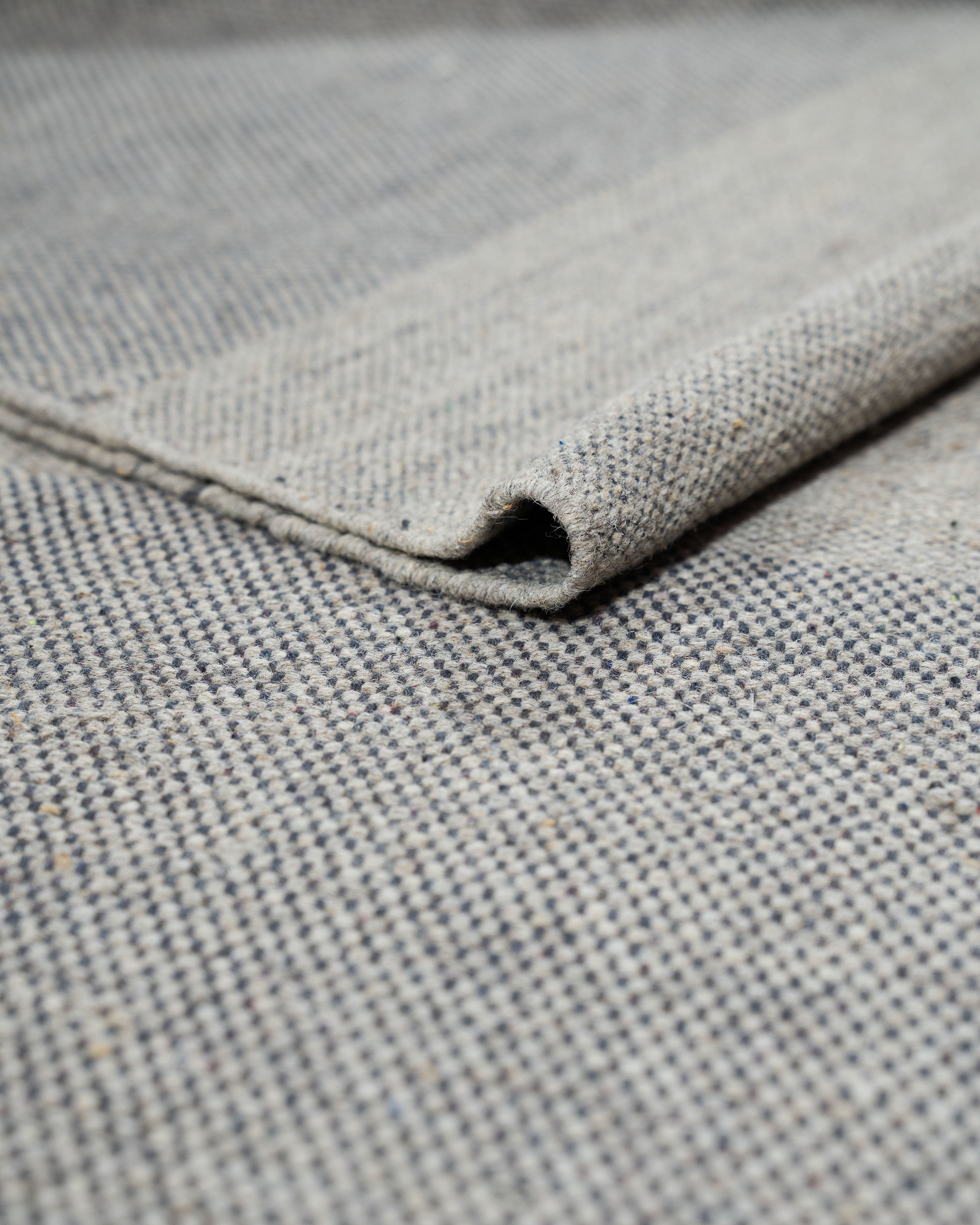 Dakha Wool Handwoven Silver Rug