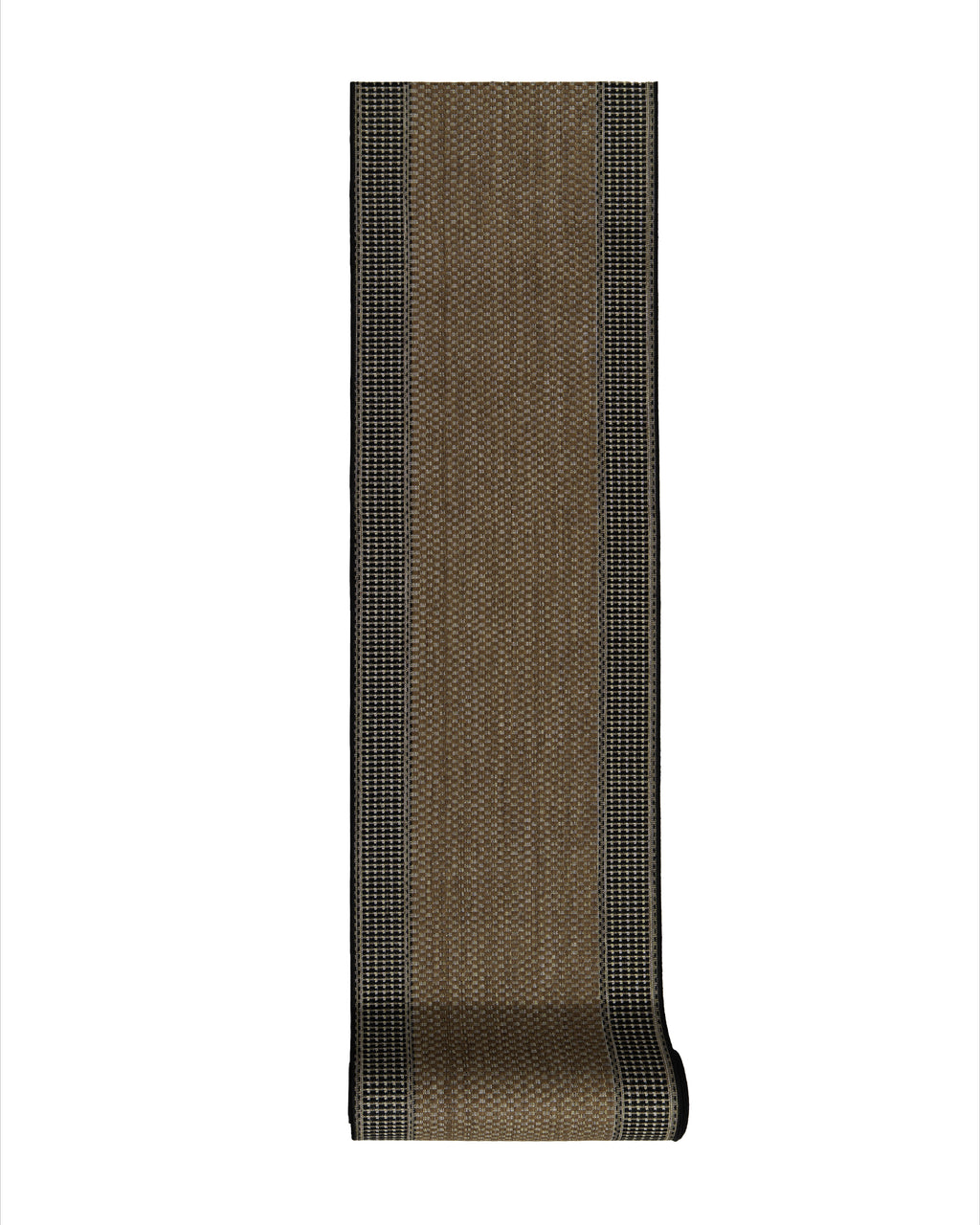 Natura Tia Brown Runner 250991 x 80 cm Wide x Length Cut To Order