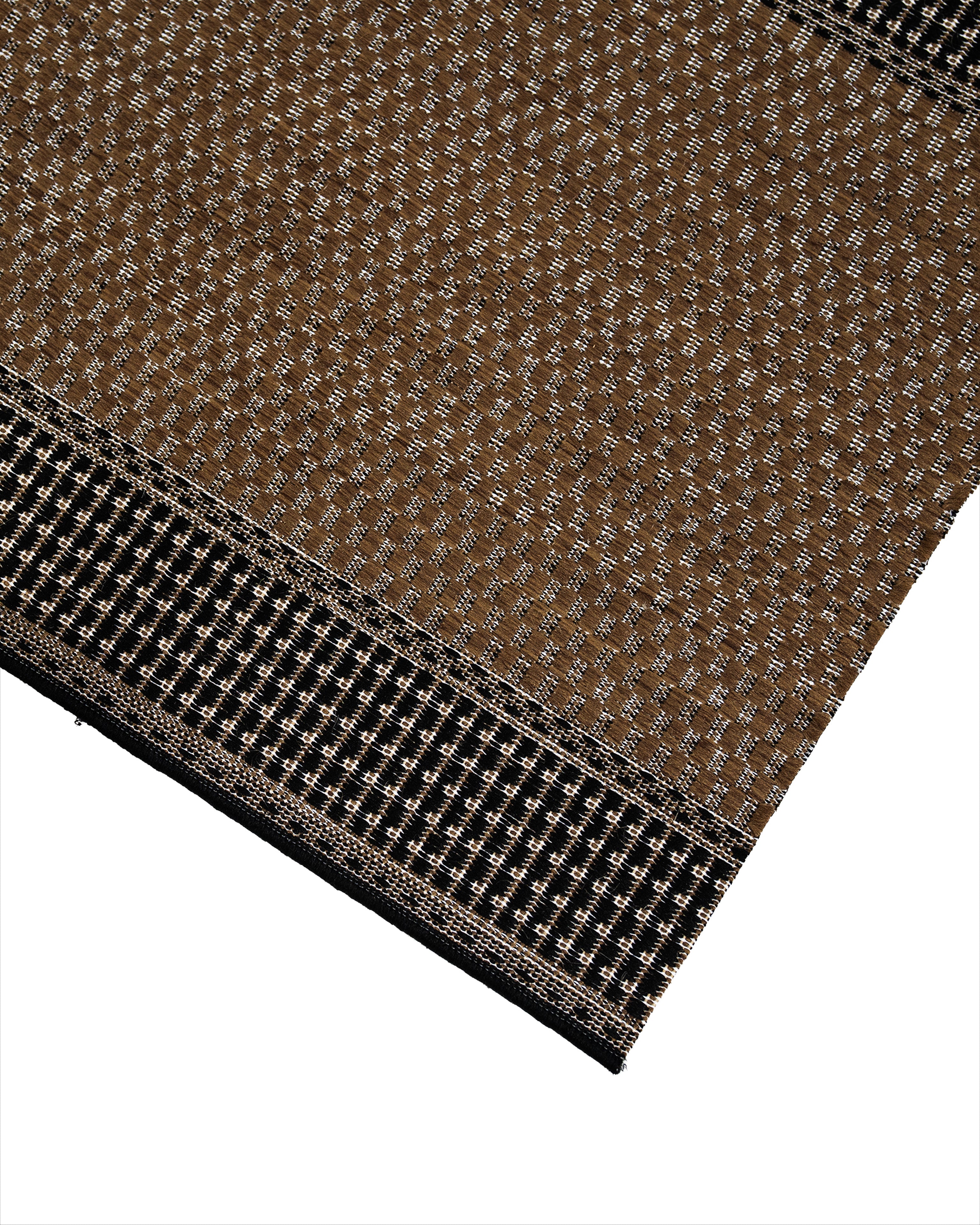 Natura Tia Brown Runner 250991 x 80 cm Wide x Length Cut To Order