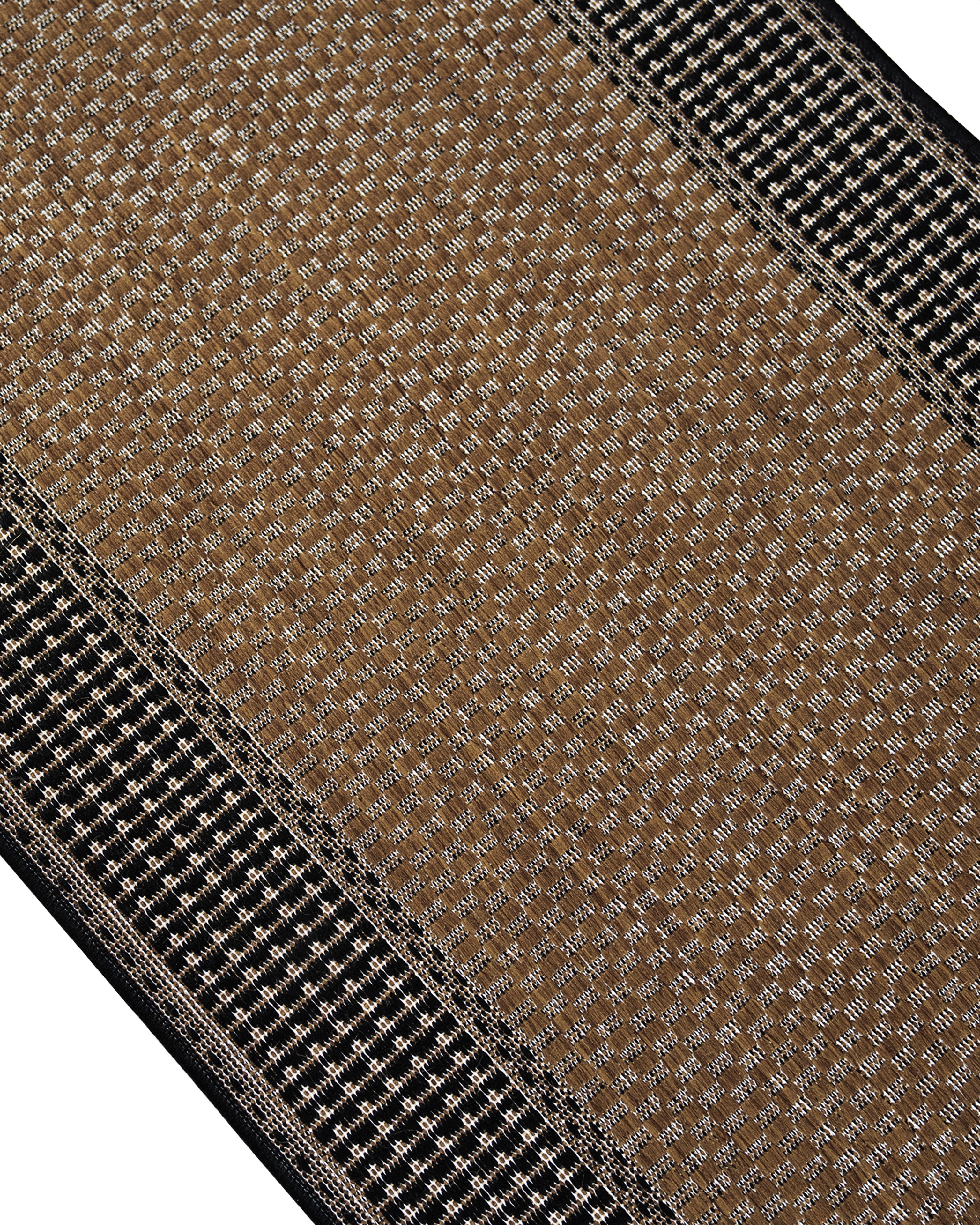 Natura Tia Brown Runner 250991 x 80 cm Wide x Length Cut To Order