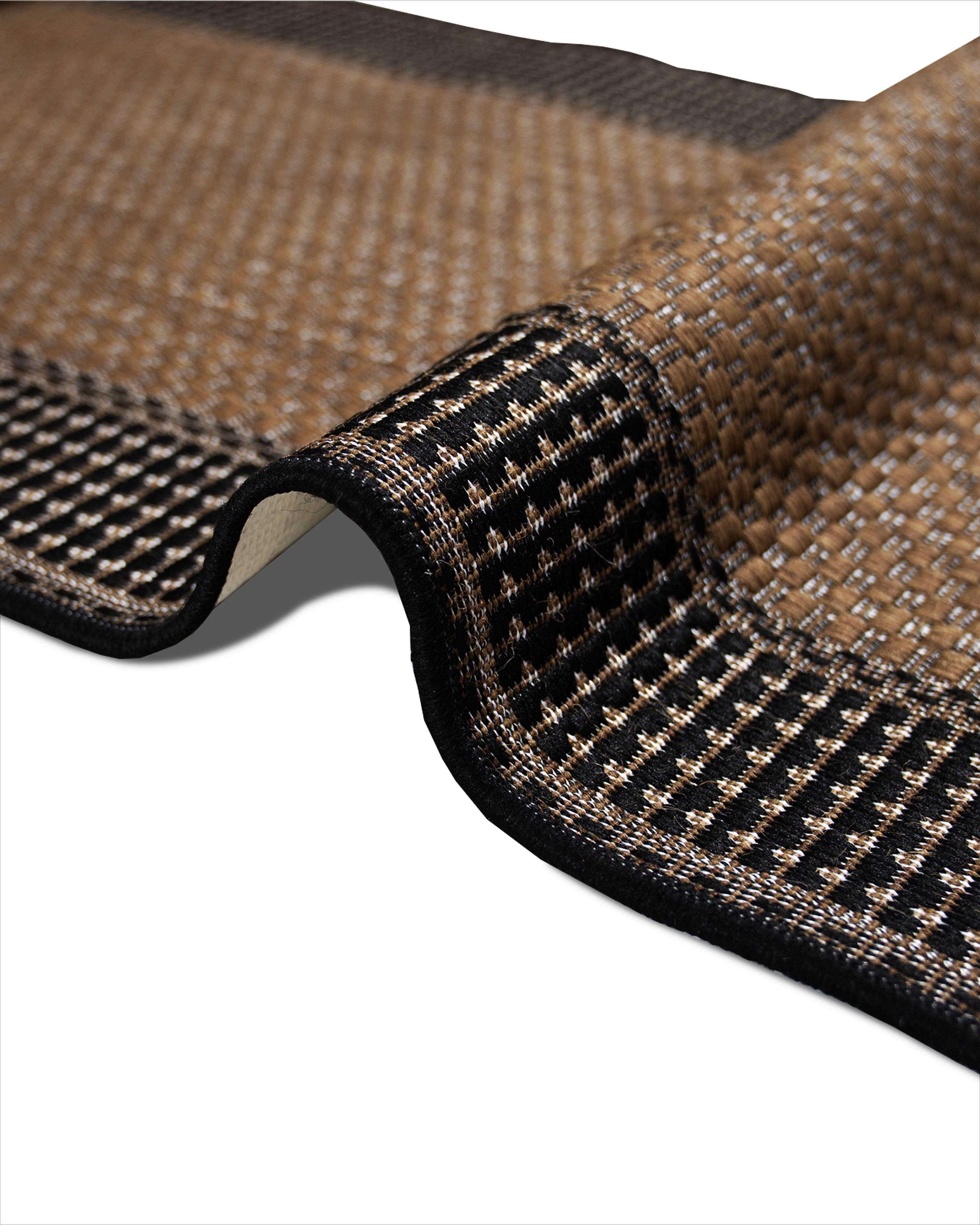 Natura Tia Brown Runner 250991 x 80 cm Wide x Length Cut To Order