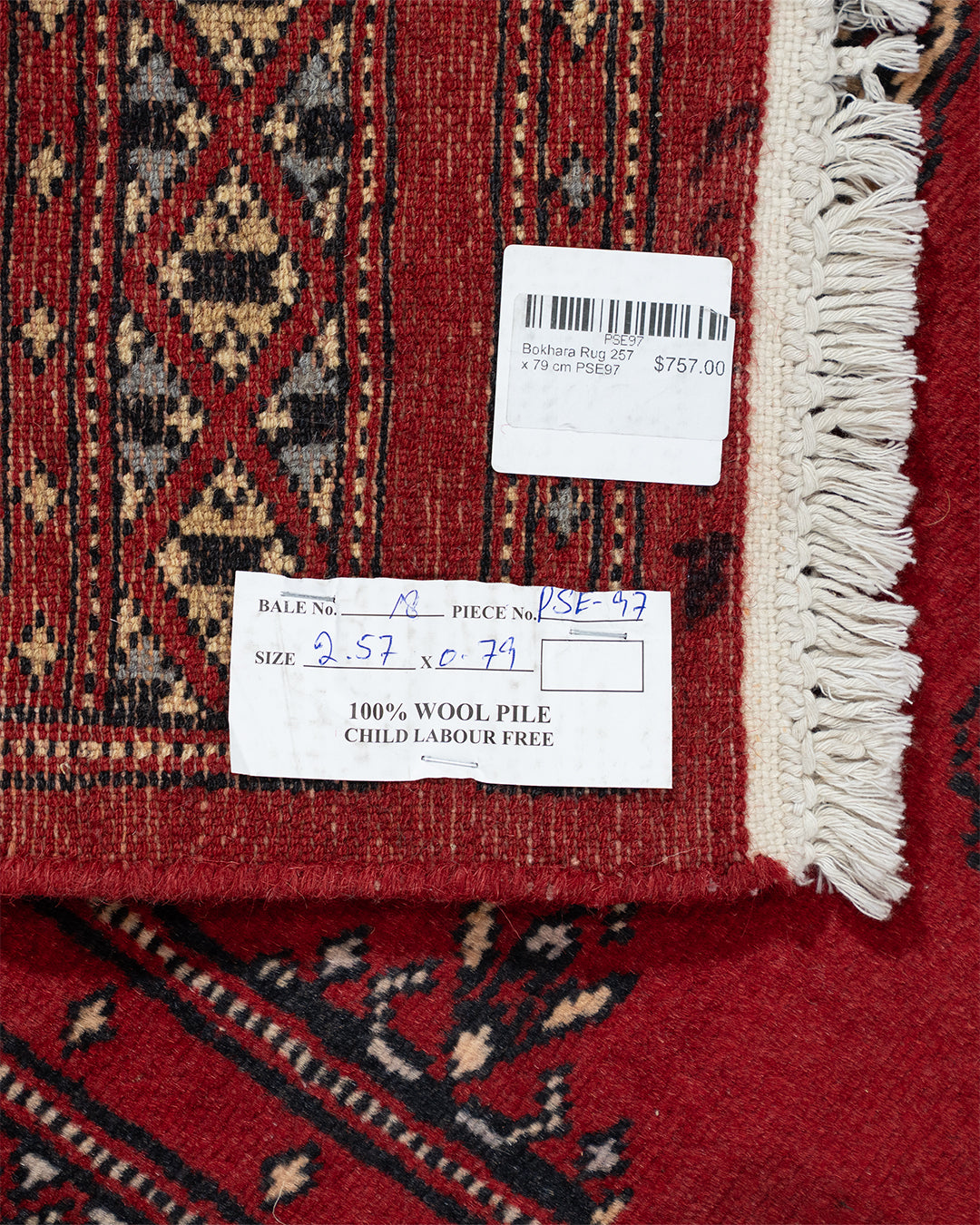 Bokhara Rug 257 x 79 cm PSE97