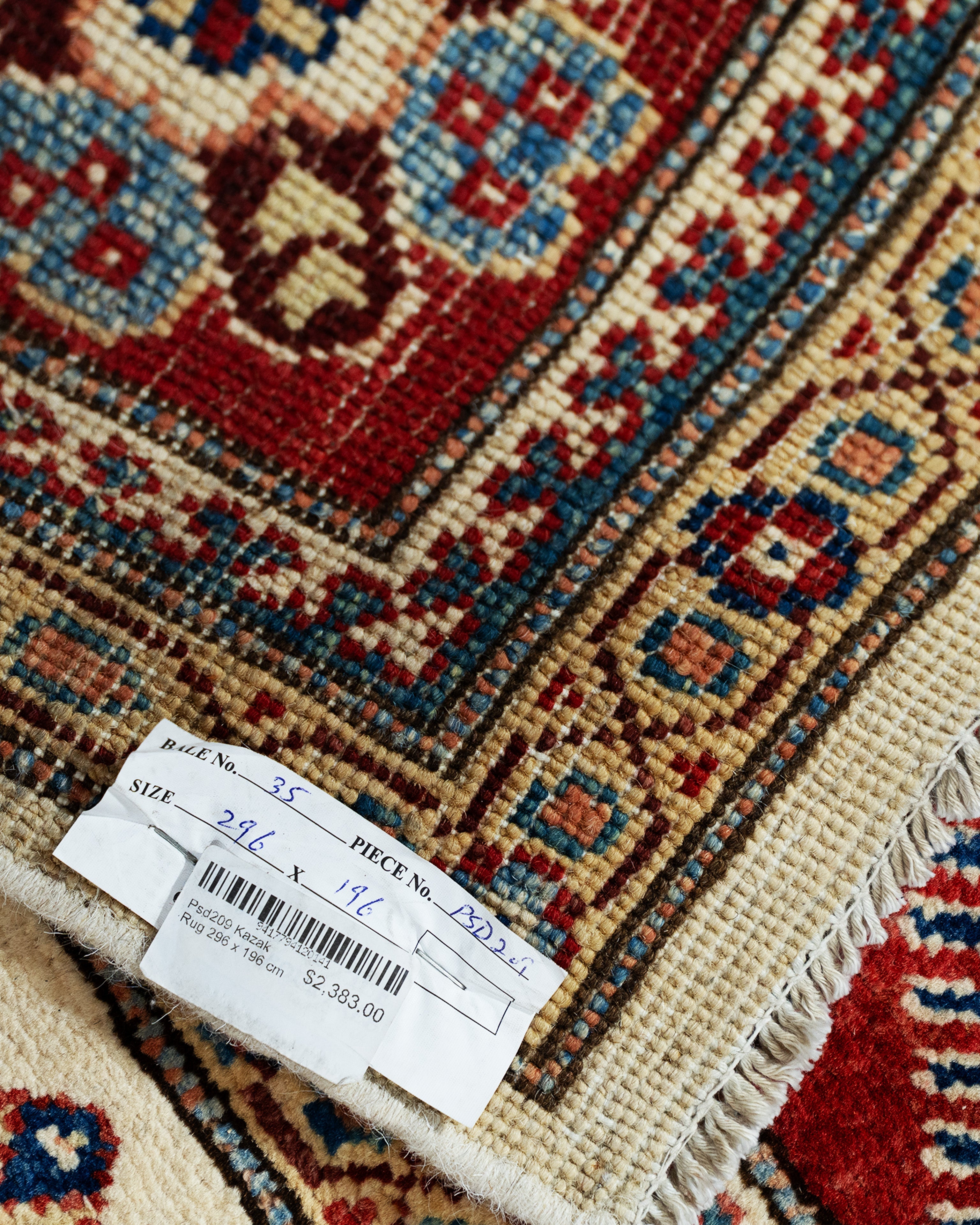 Psd209 Kazak Rug 296 x 196 cm