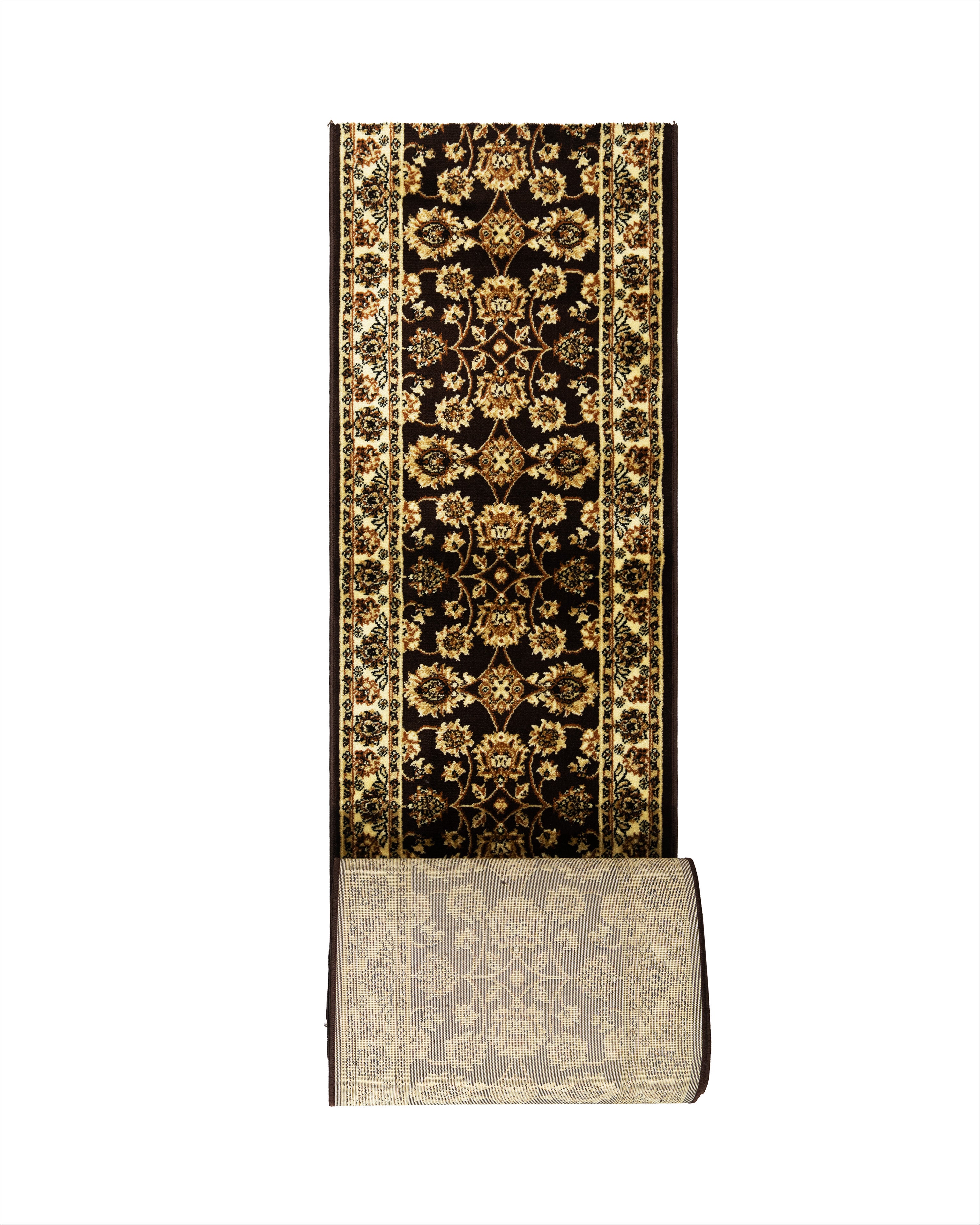 Hariri Runner Brown 1732Cp5 N 80 cm Wide x Length Cut To Order