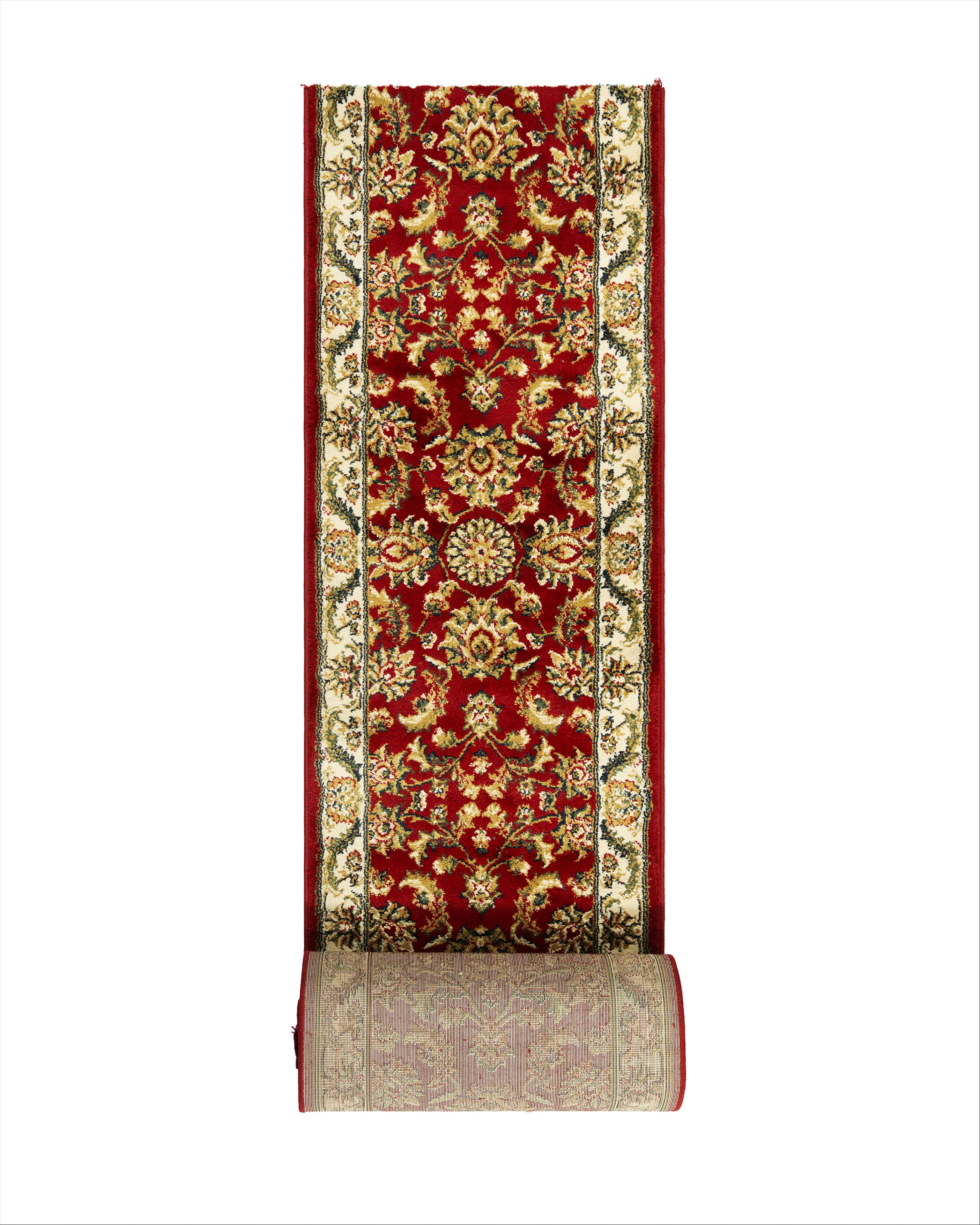 Hariri Afshar Red Runner 80 cm Wide x Length Cut To Order