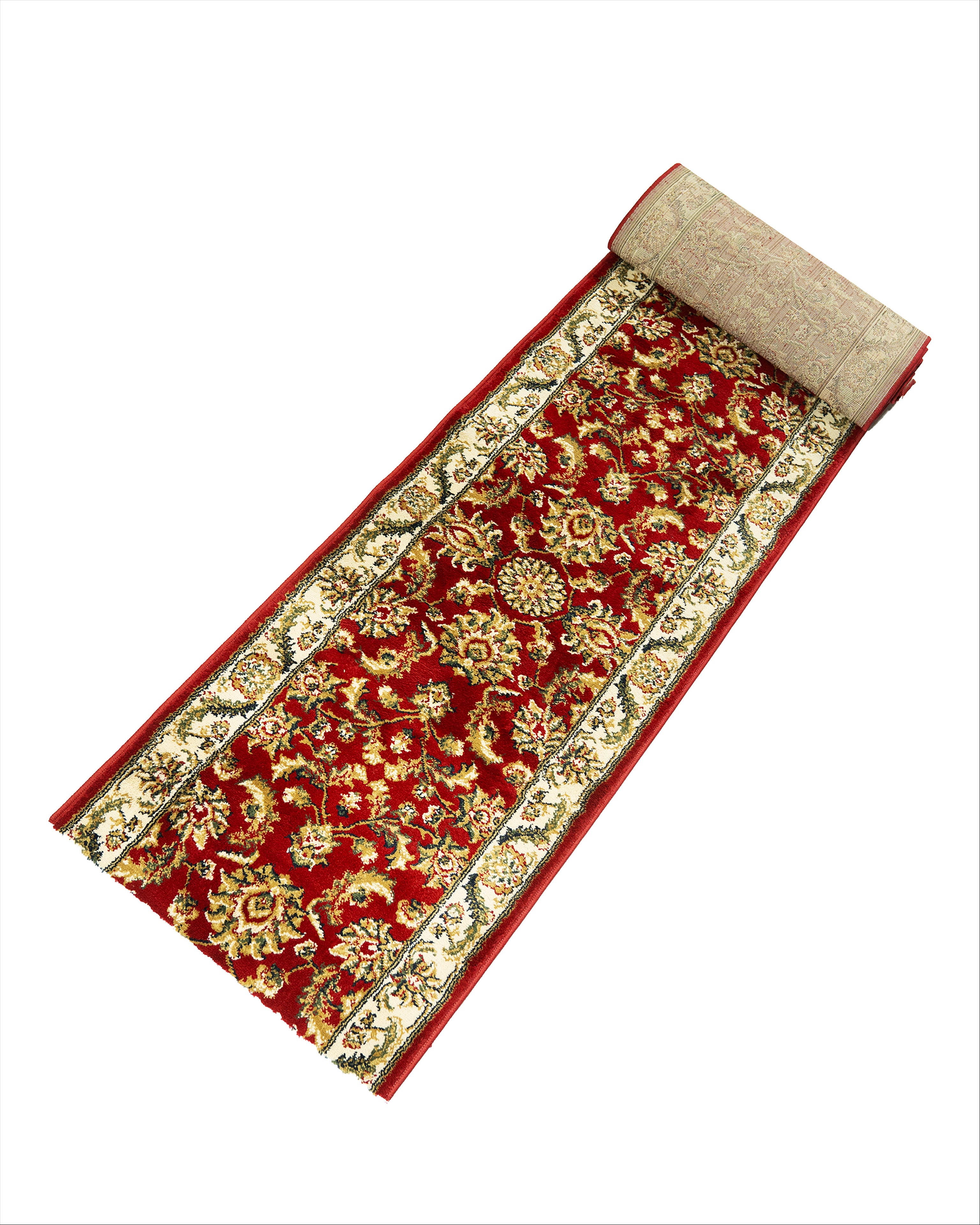 Hariri Afshar Red Runner 80 cm Wide x Length Cut To Order