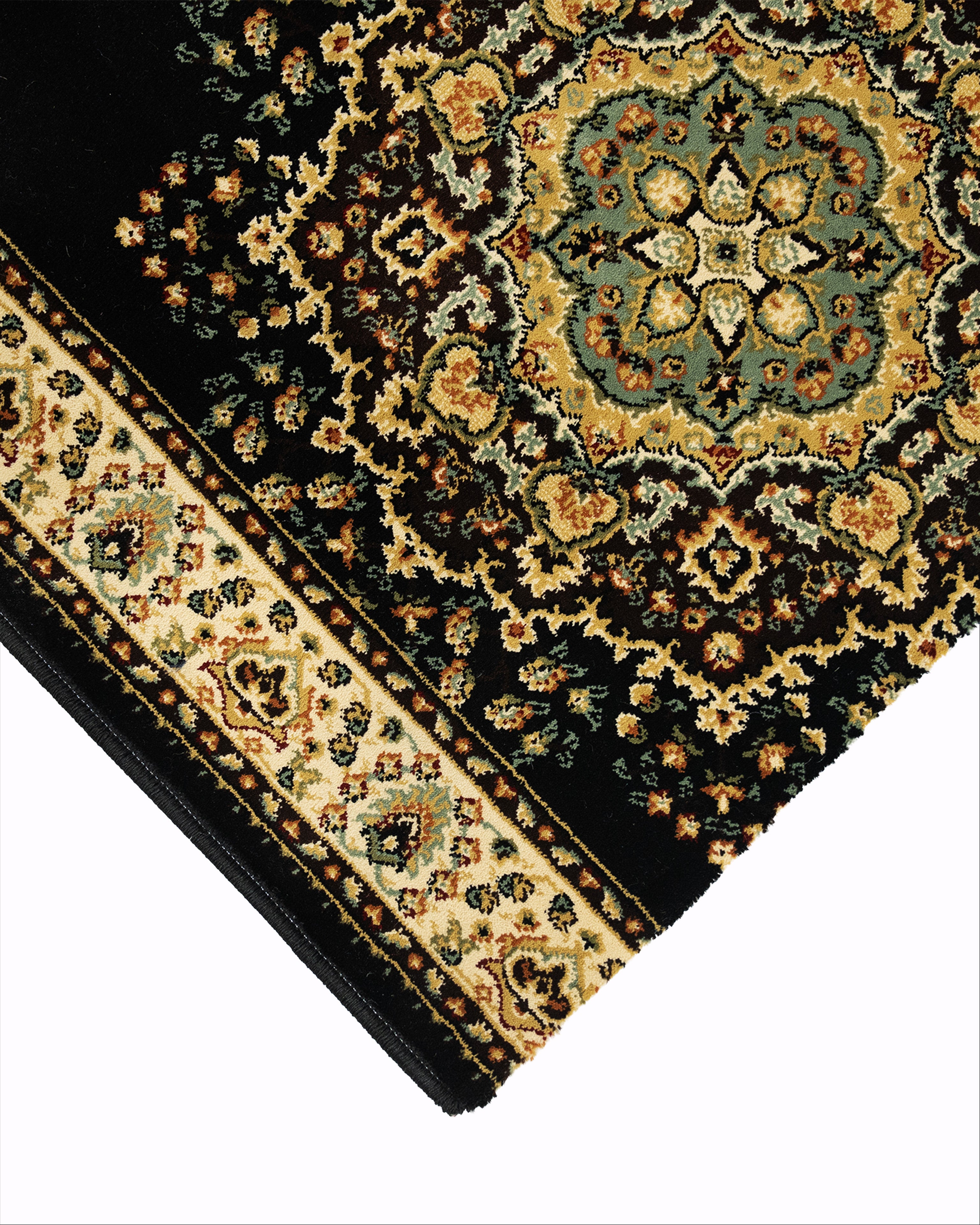 Kohinoor Herricks Black Runner 80 cm Wide x Length Cut To Order