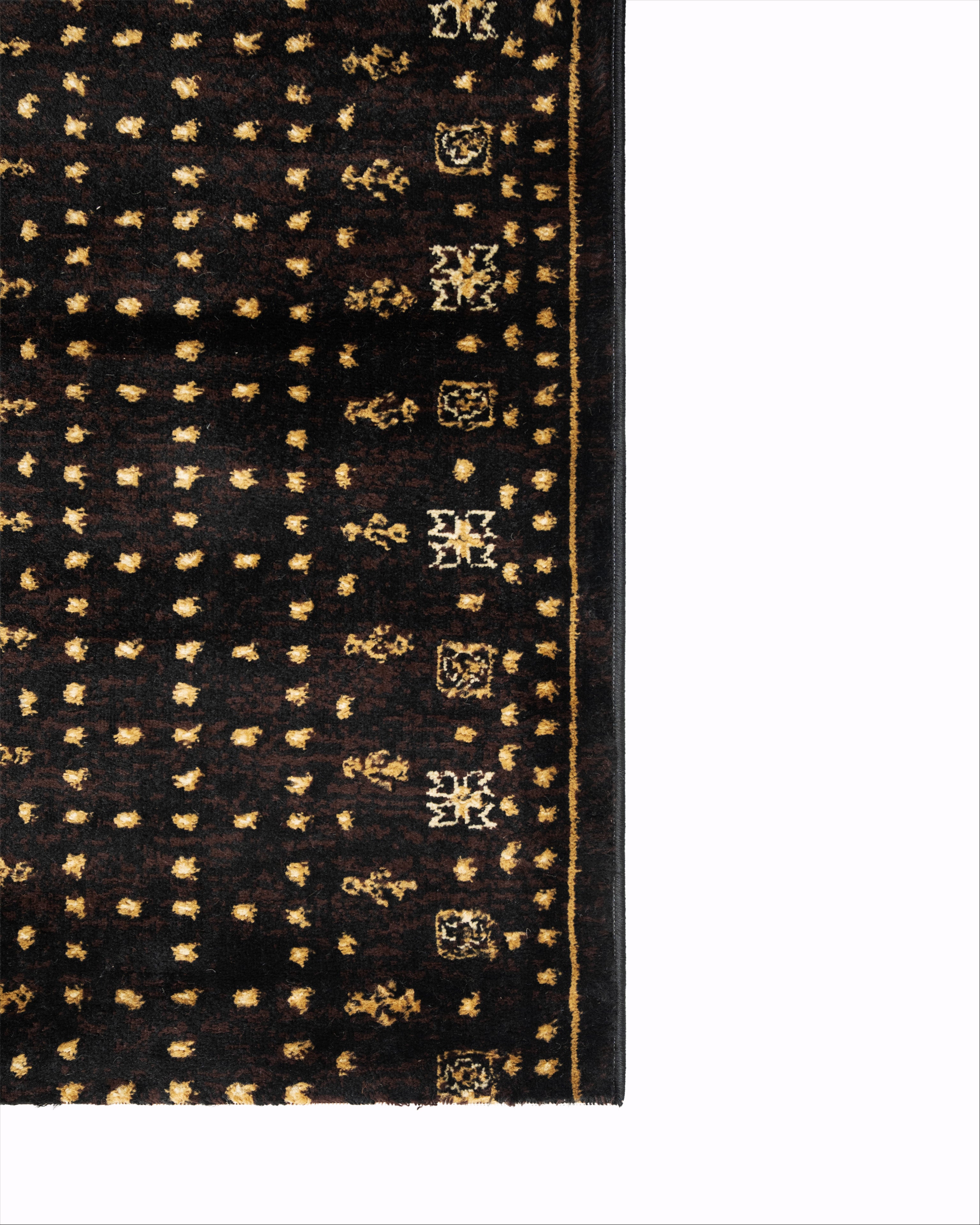 Hariri Sangi Black Runner 80 cm Wide x Length Cut To Order