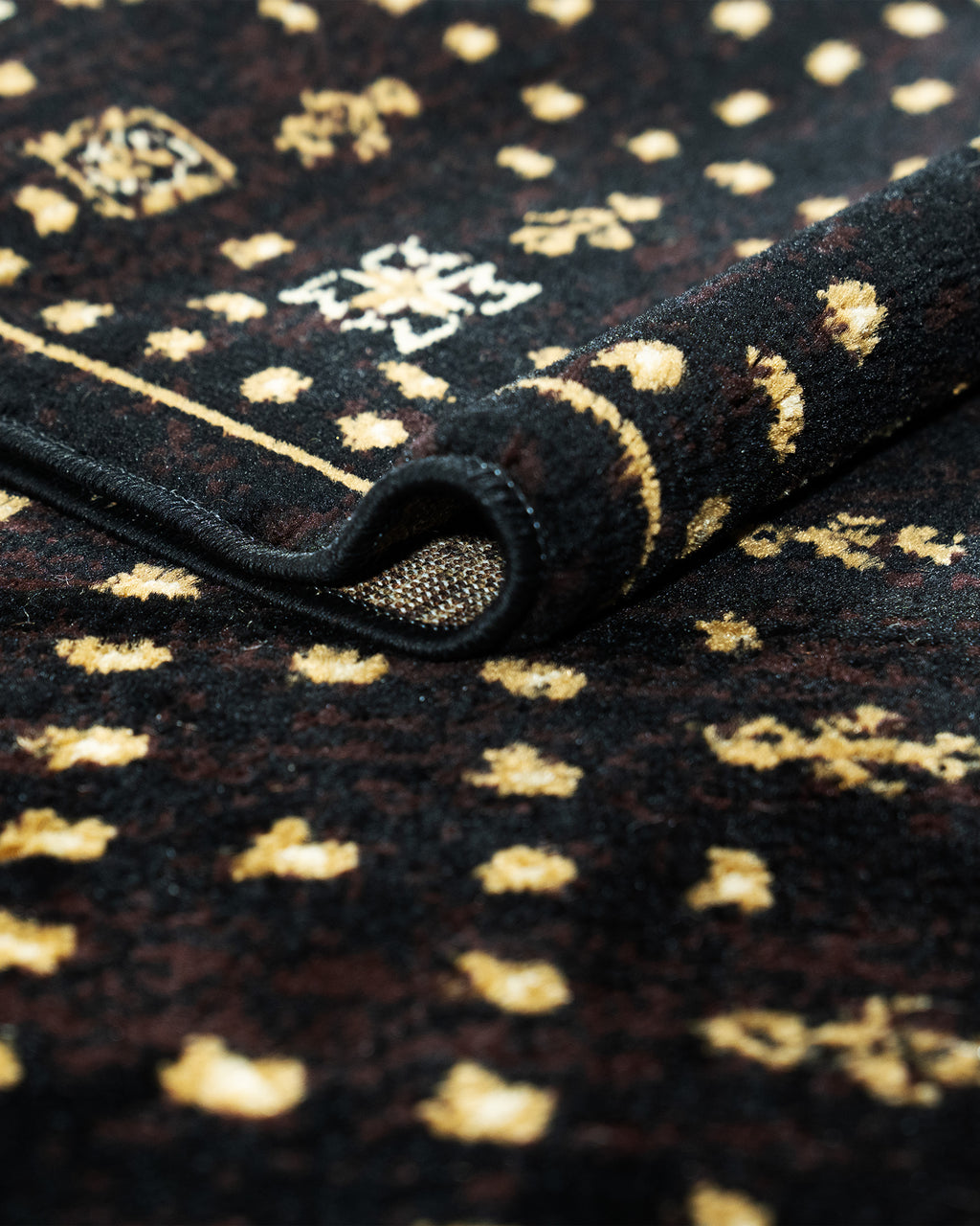 Hariri Sangi Black Runner 80 cm Wide x Length Cut To Order