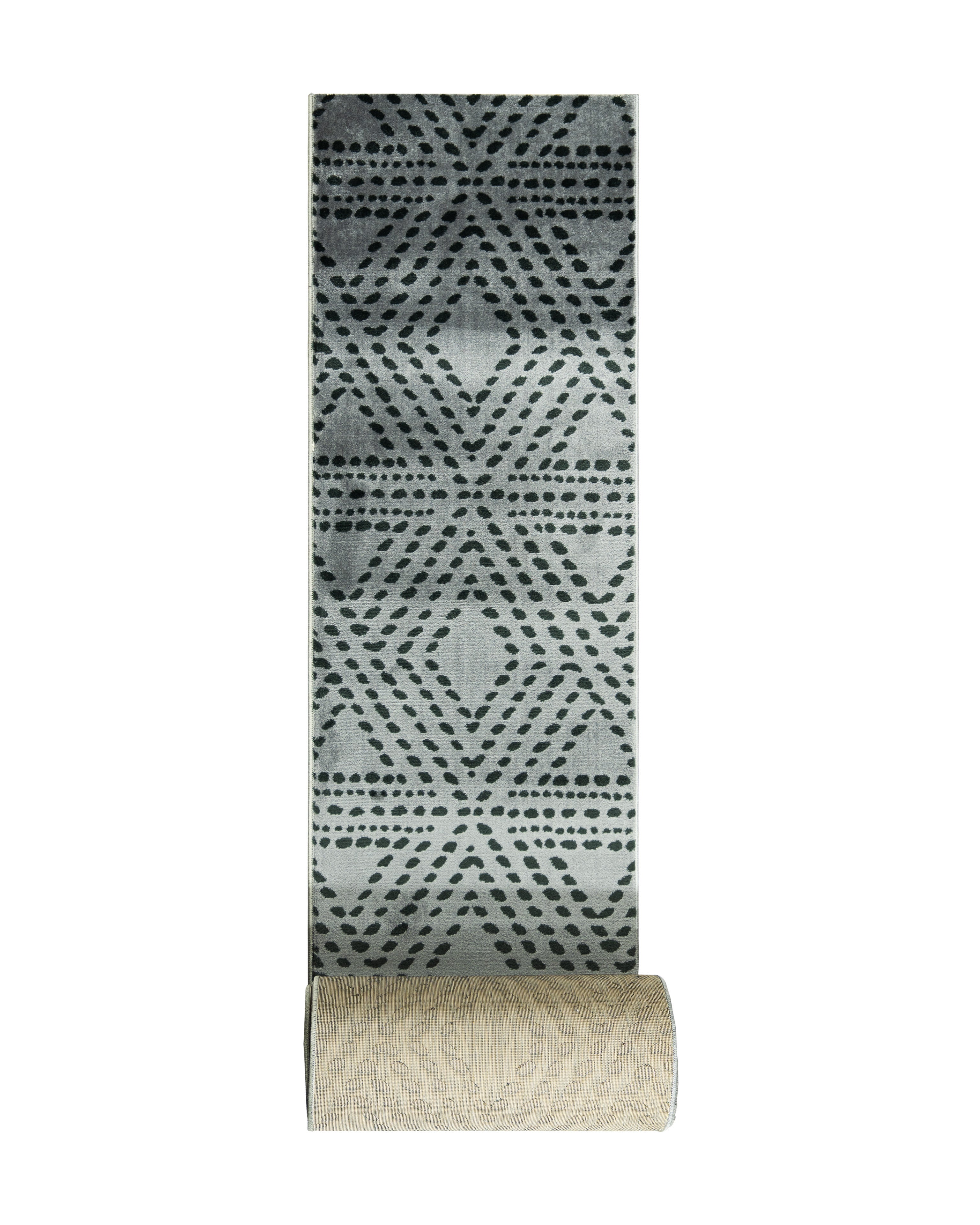 Matilda Tiznit Charcoal Runner 80 cm Wide x Length Cut To Order