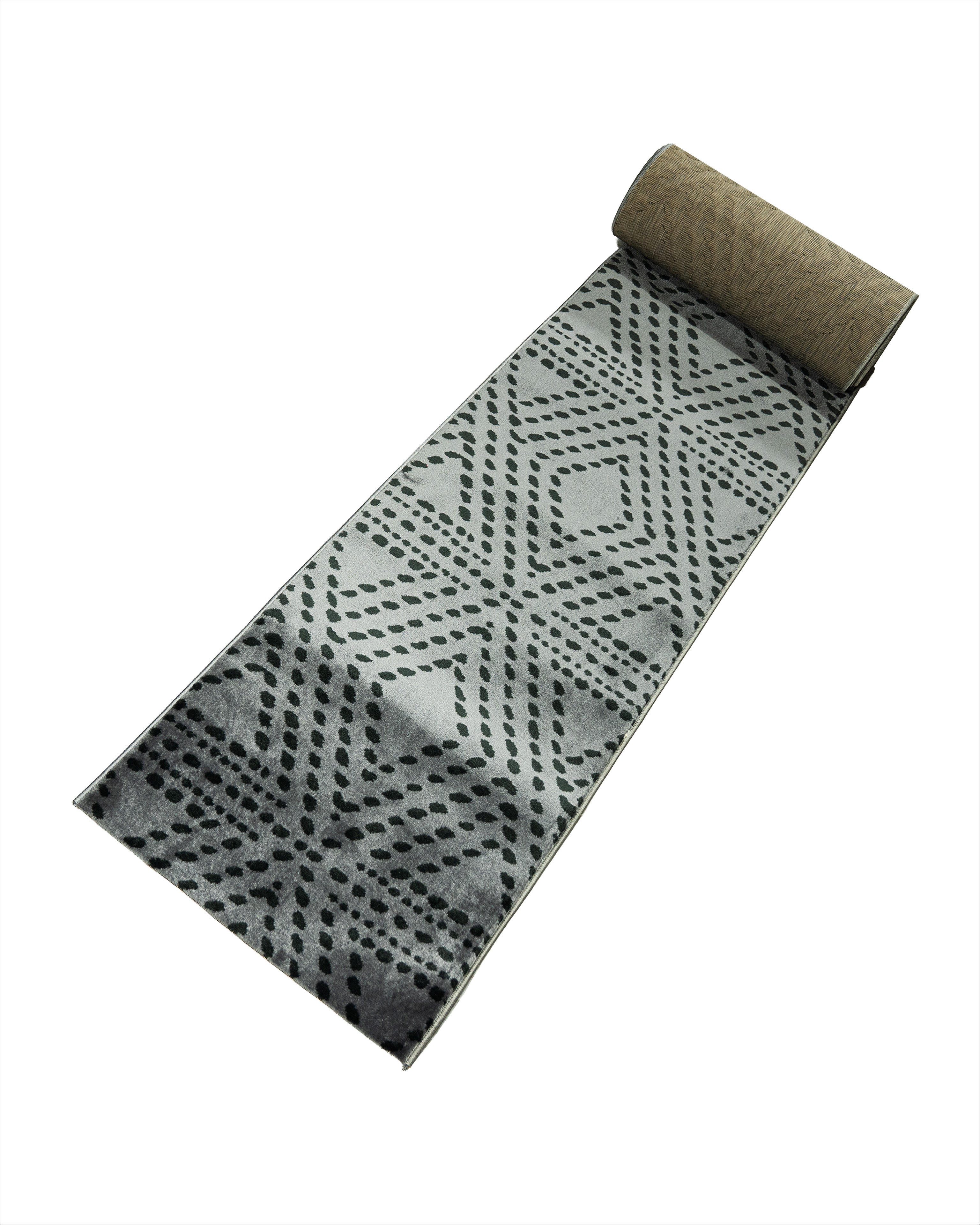 Matilda Tiznit Charcoal Runner 80 cm Wide x Length Cut To Order