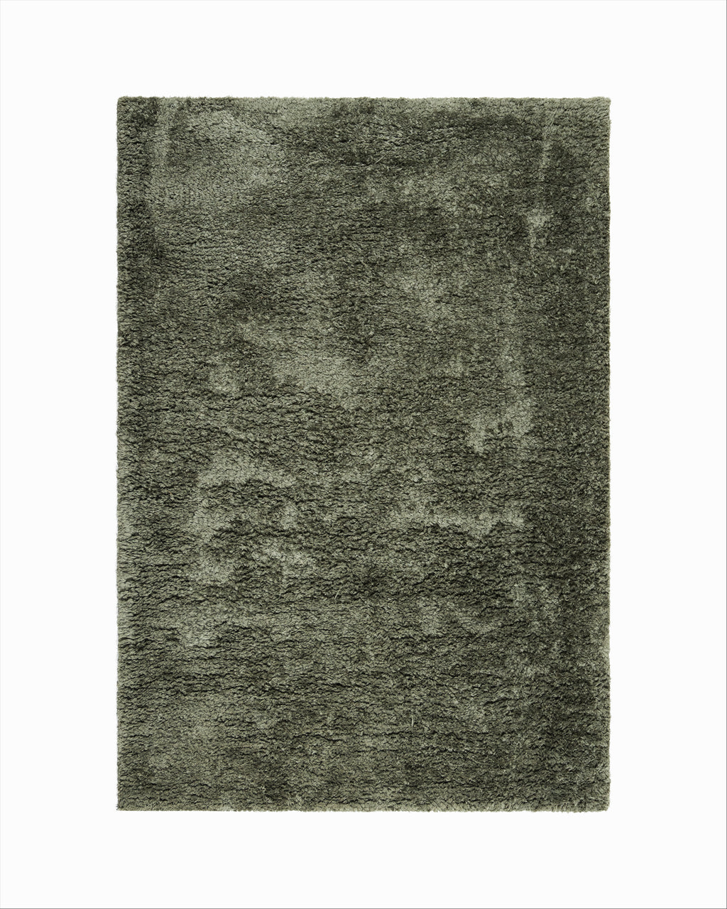 Feather Shaggy Rug Silver