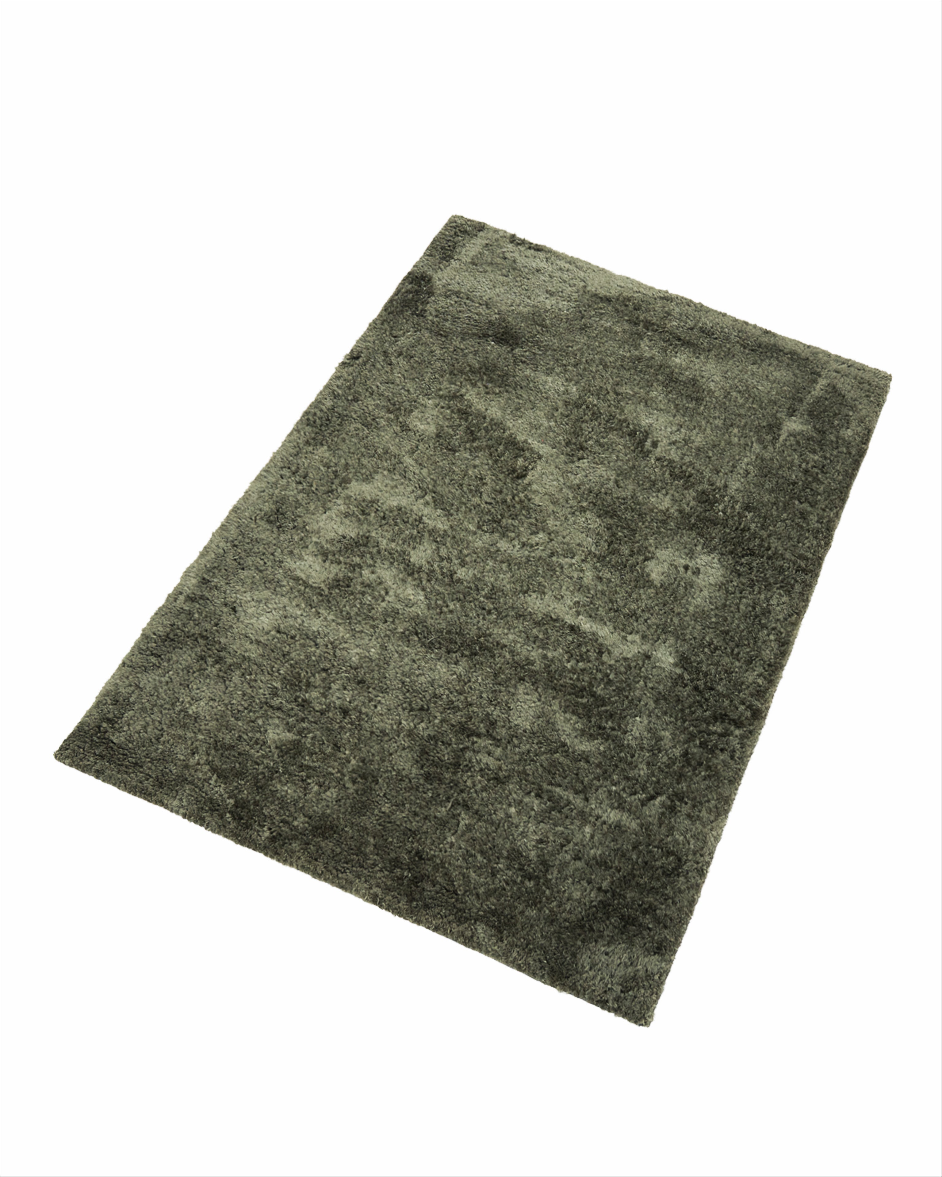 Feather Shaggy Rug Silver