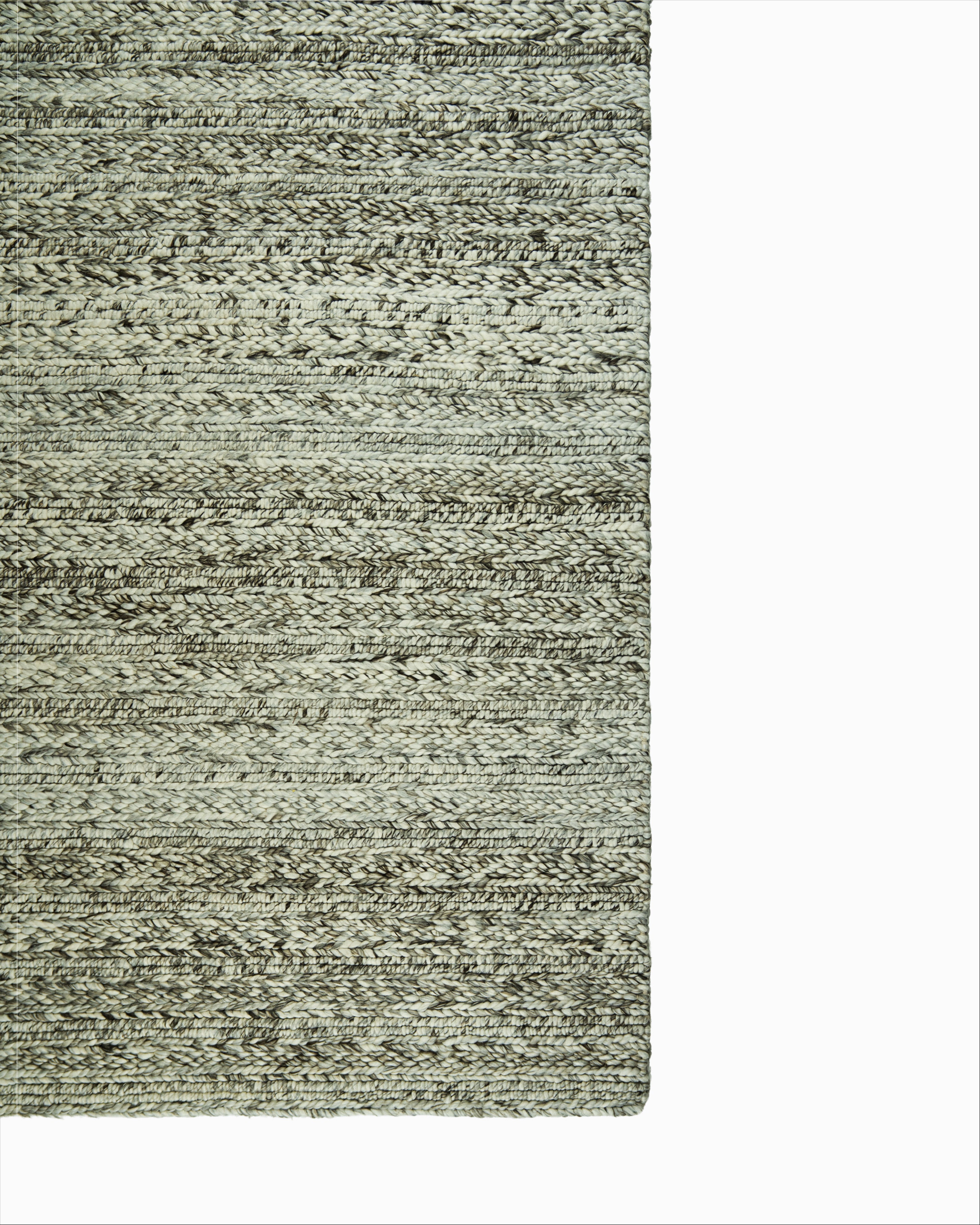 Ayali Wool Handwoven White Rug