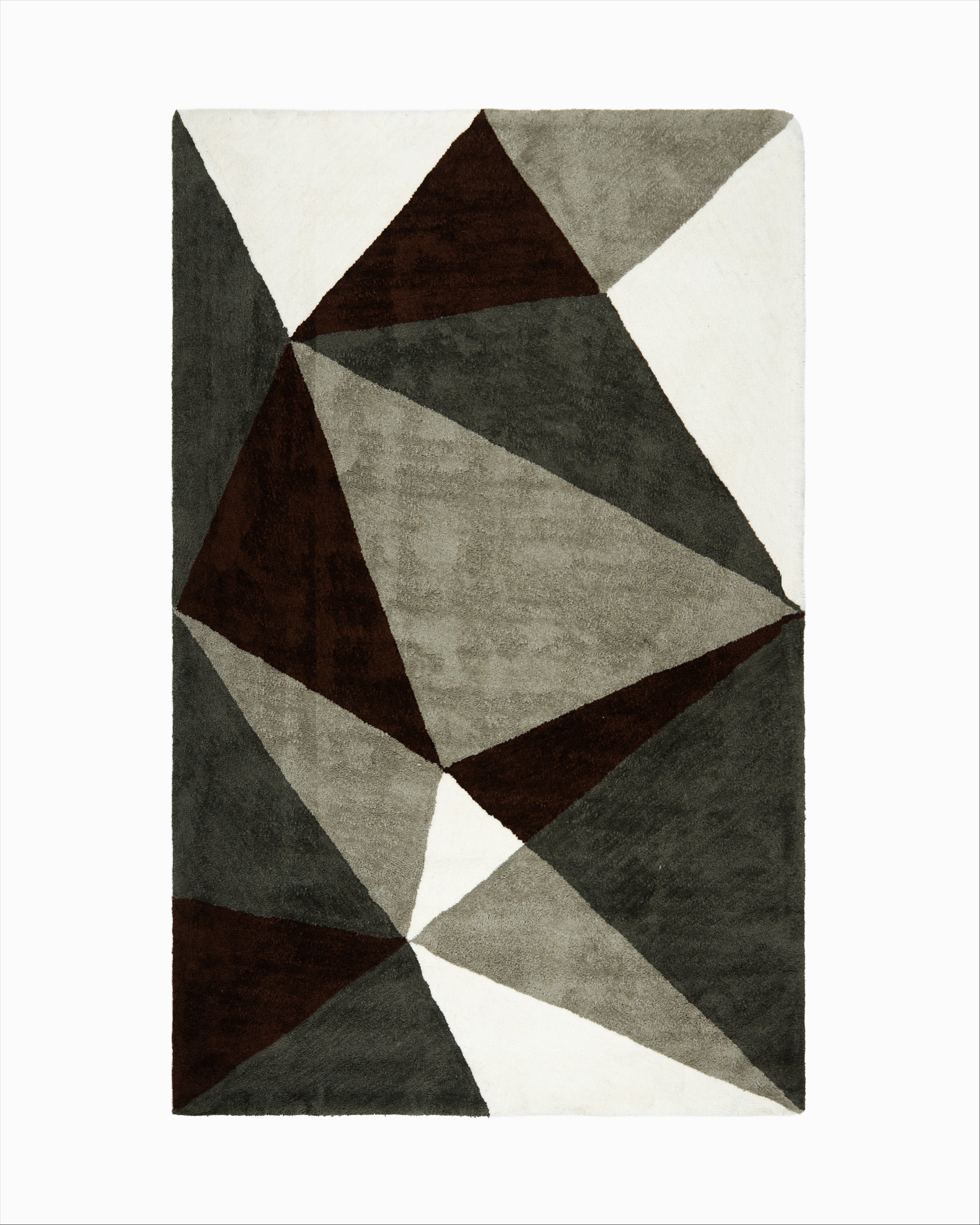 Amara Rug Solitaire Grey Silver Ivory And Choclate