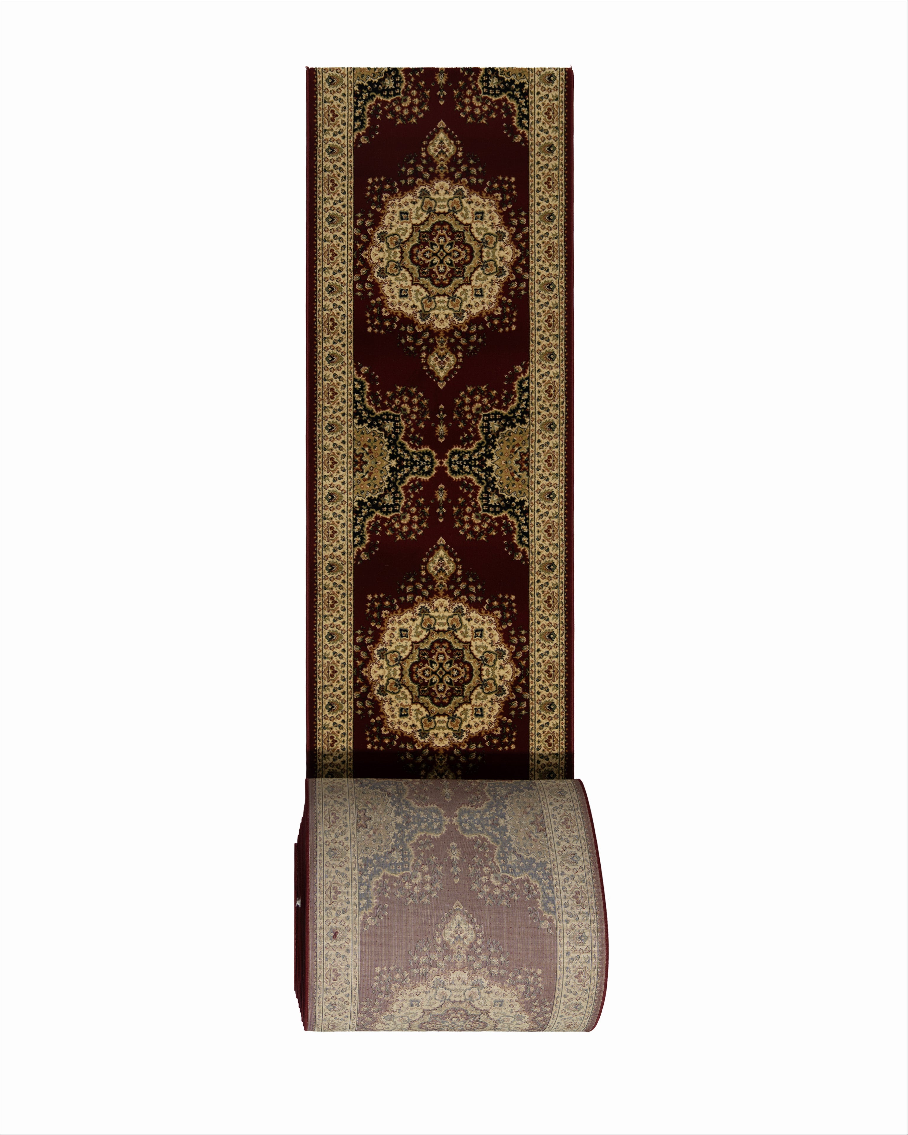 Kohinoor Herricks Red Runner 80 cm Wide x Length Cut To Order