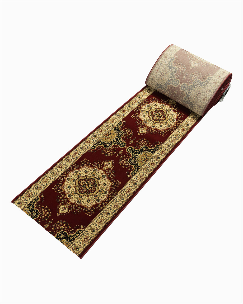 Kohinoor Herricks Red Runner 80 cm Wide x Length Cut To Order