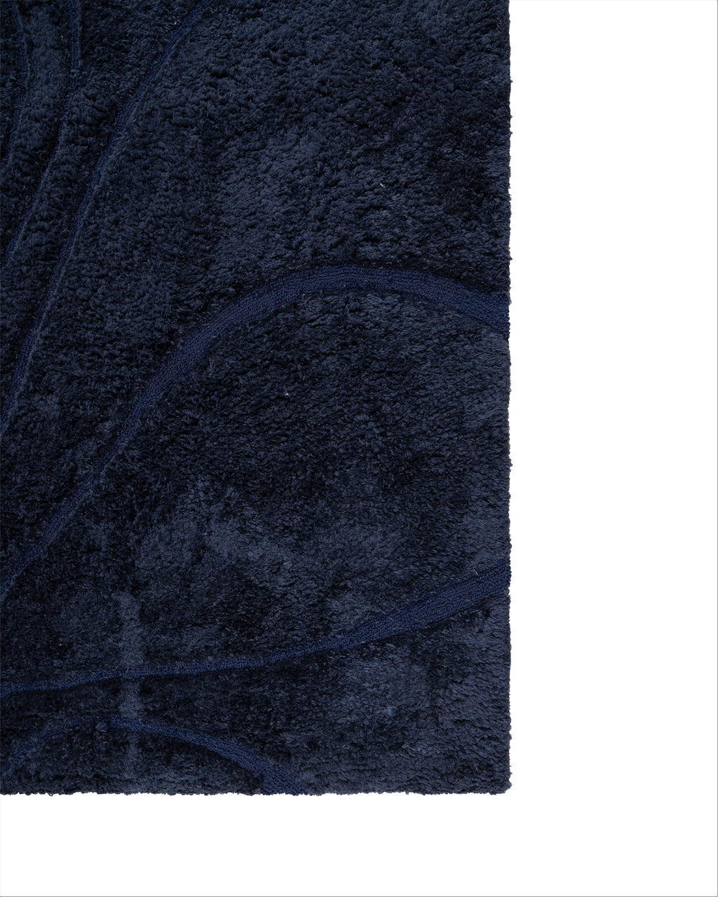 Feather Deco Rug Flume Ink Blue