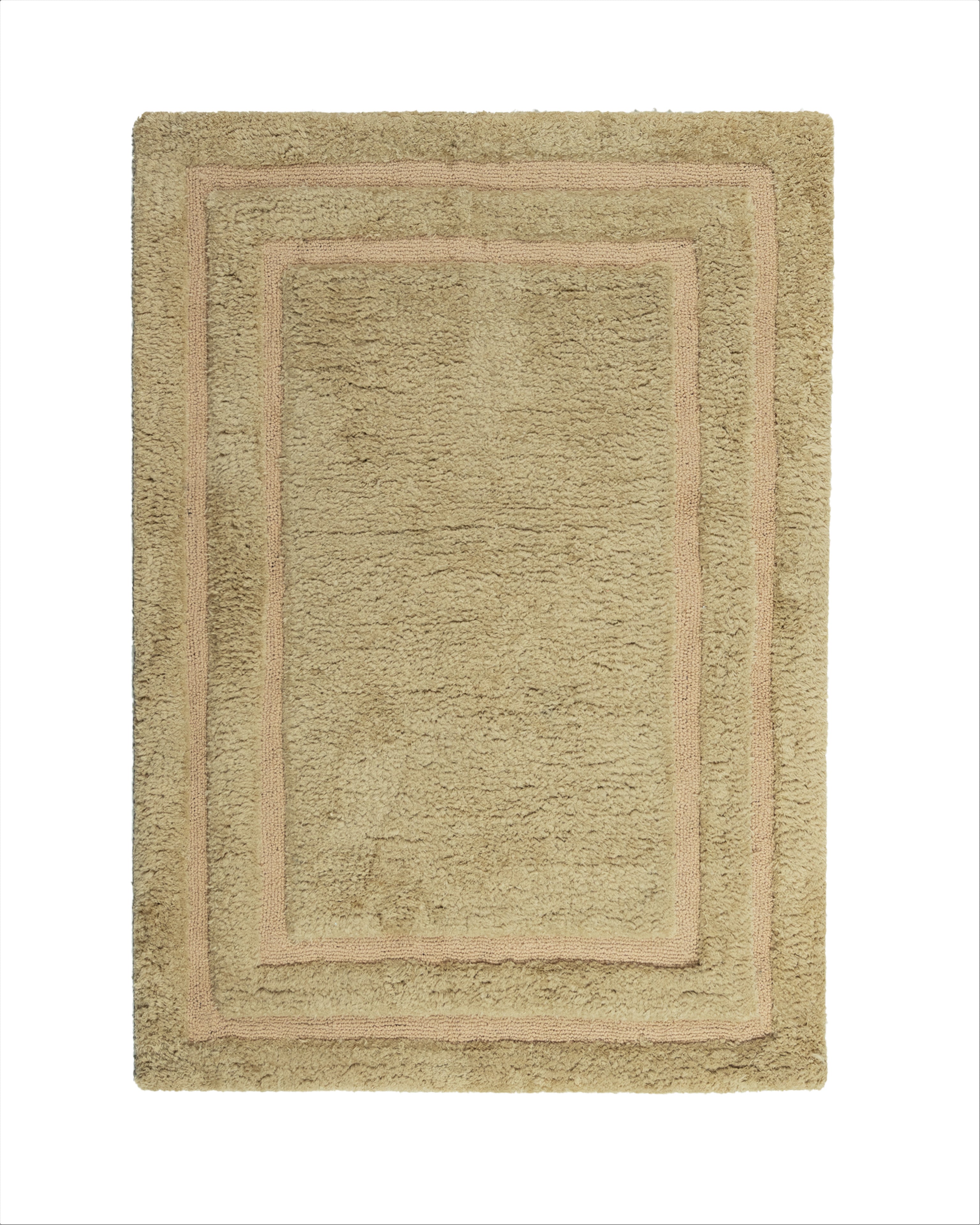 Feather Deco Rug Brick Beige