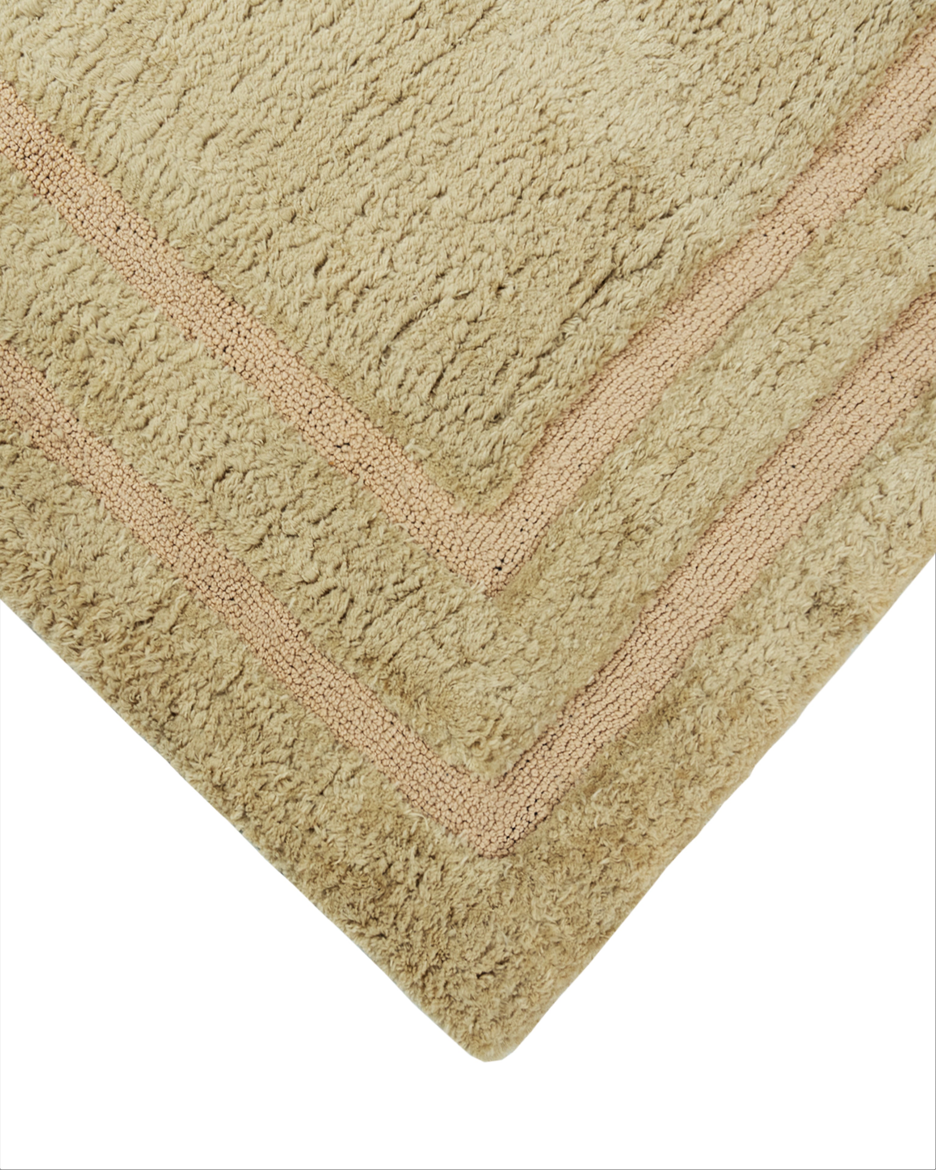 Feather Deco Rug Brick Beige